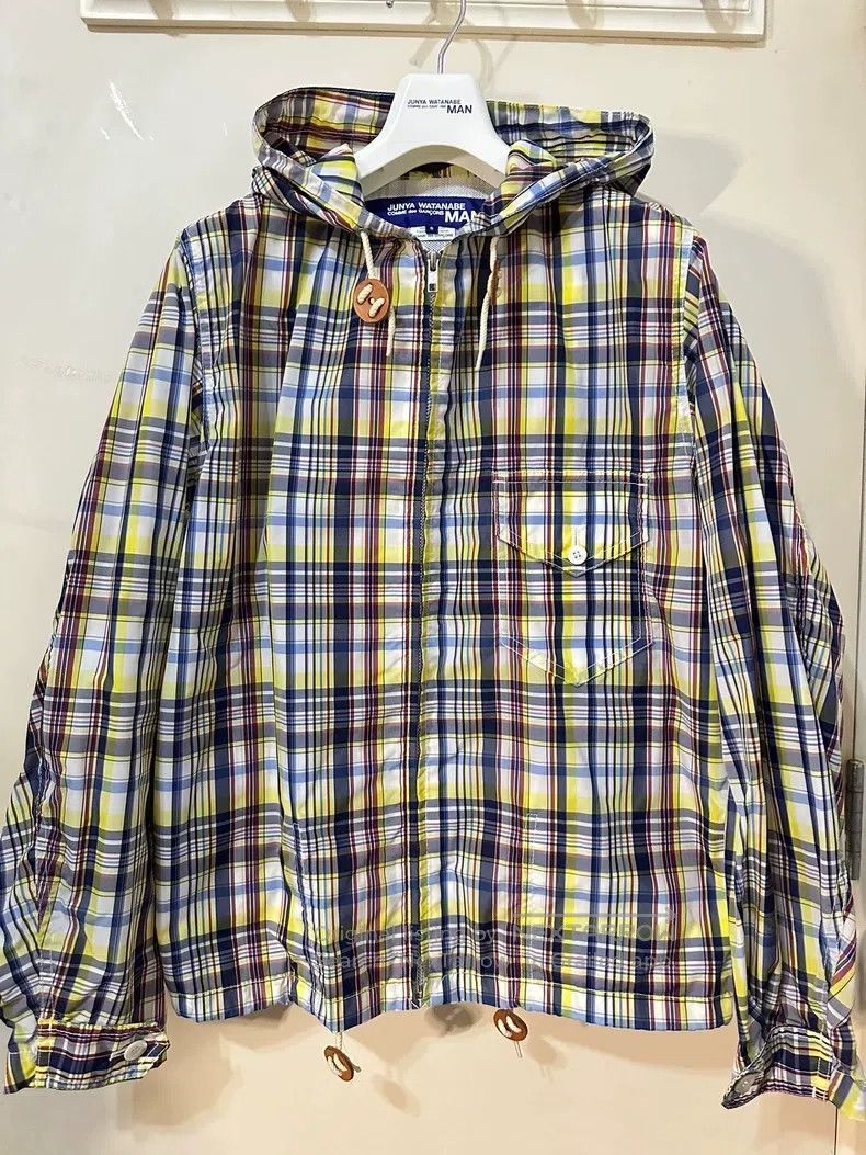 Junya Watanabe Junya Watanabe Men's striped short trench coat Size US S / EU 44-46 / 1 - 1 Thumbnail