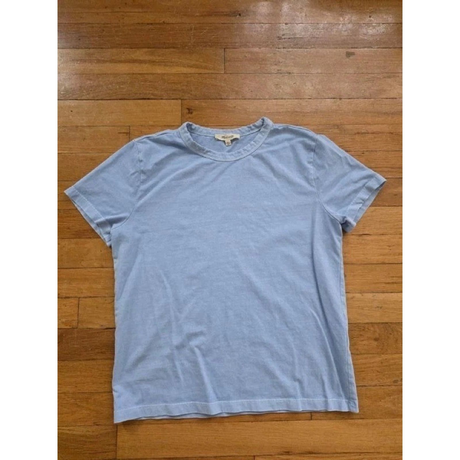 Madewell Madewell Cotton Crewneck Tee in Peri Blue, Size Smal A001558 Size S / US 4 / IT 40 - 4 Thumbnail