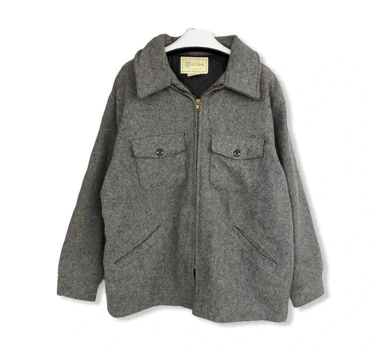 Vintage Vintage Melton Made In USA Workers Jacket Size US L / EU 52-54 / 3 - 1 Thumbnail