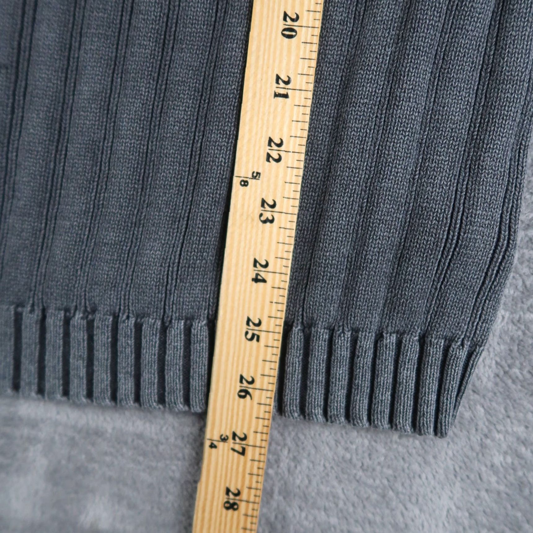 Vintage Hathaway Sweater Mens Large Gray 1/4 Zip Mock Neck Ribbed Cotton Pullover Thick Casual Classic Pullover Mens Regular L Gray Zipper Knit Ribbed Cotton Size US L / EU 52-54 / 3 - 7 Thumbnail