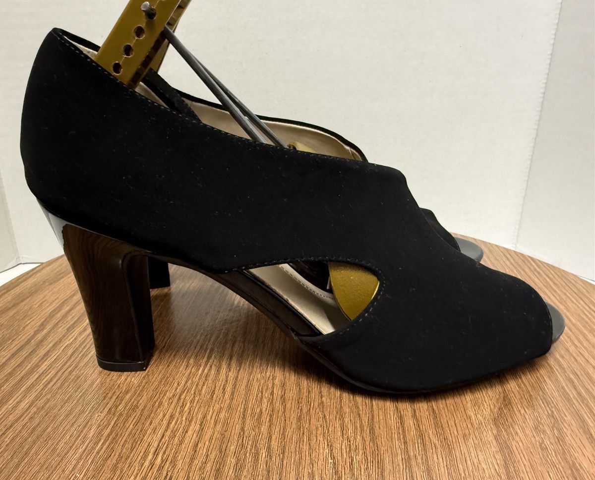 Other Life Stride Women Black Caren PeepToe Soft System Mod Sandal Size US 10 / IT 40 - 4 Thumbnail