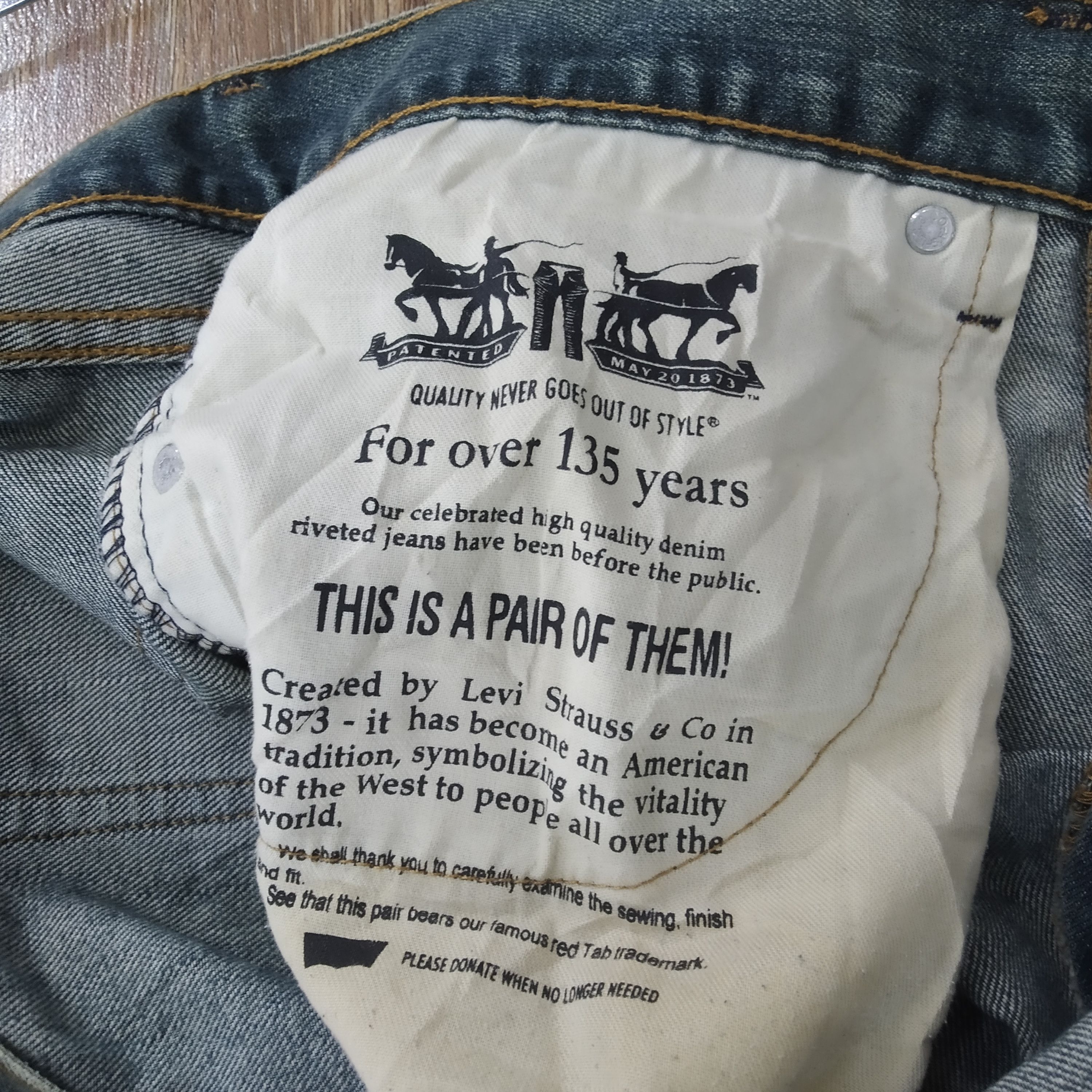 Jean Vintage Levi's 559 Single R Stone Wash Destroy Ripped Denim Size US 36 / EU 52 - 13 Thumbnail