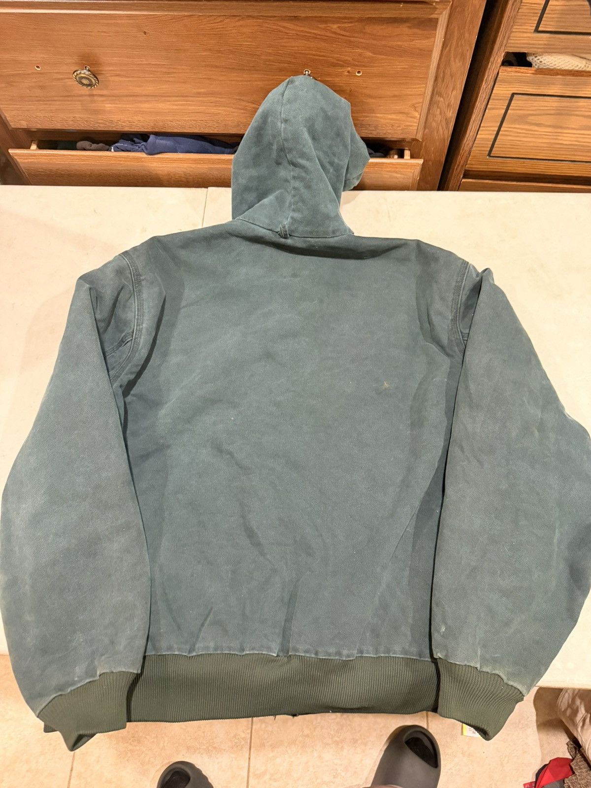 Carhartt Vintage Carhartt Jacket Hooded Green JQ243 Size US XL / EU 56 / 4 - 19 Thumbnail