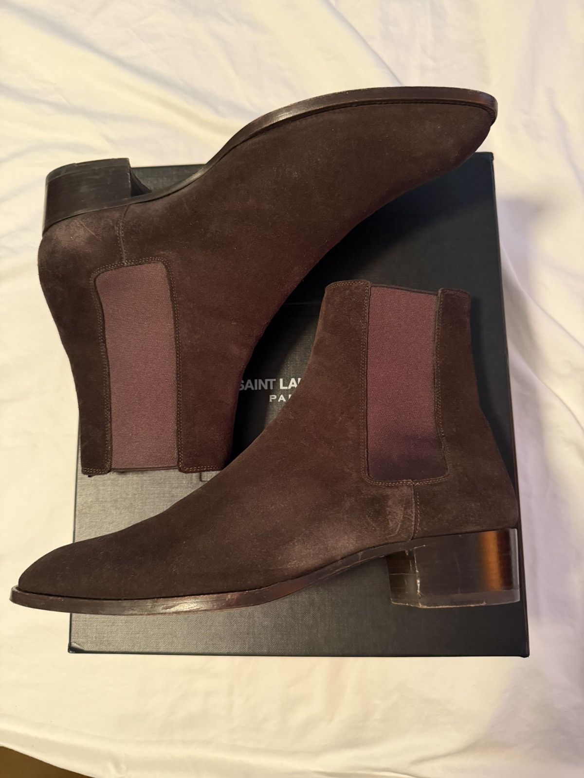 Saint Laurent Paris RARE FW13 Chocolate Chelsea Size US 10 / EU 43 - 1 Thumbnail