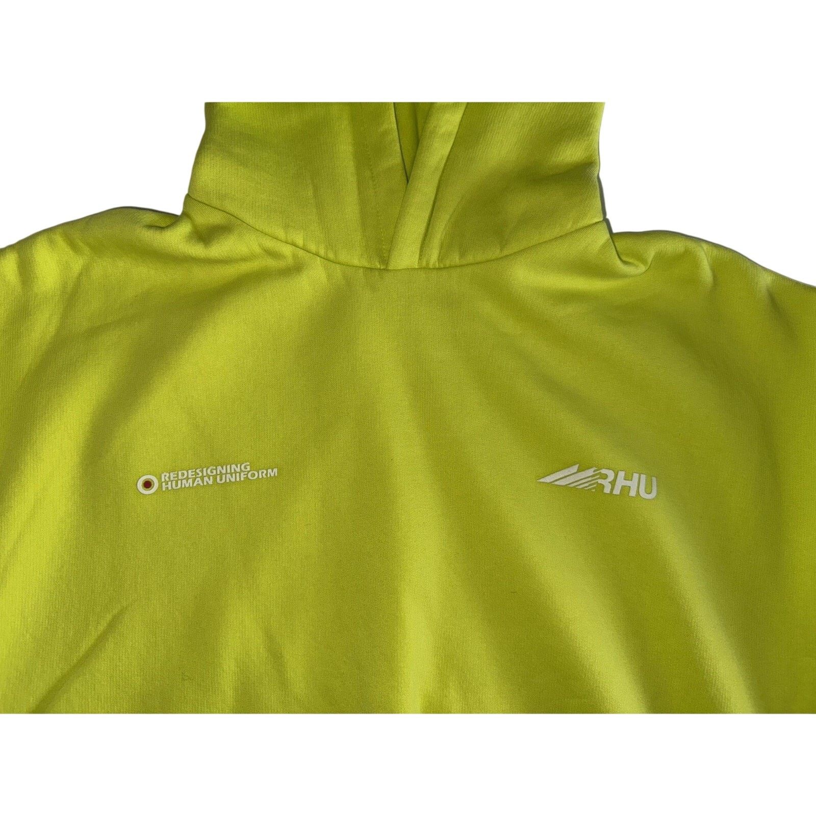 Zara Zara x Rhuigi Rhude Redesigning Human Uniform Neon Hoodie Size US XL / EU 56 / 4 - 3 Thumbnail