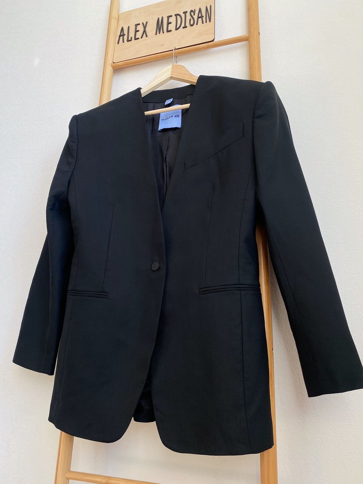H&M × Mugler × Thierry Mugler Mugler x H&M Oversized Wool Blazer Size M / US 6-8 / IT 42-44 - 14 Thumbnail