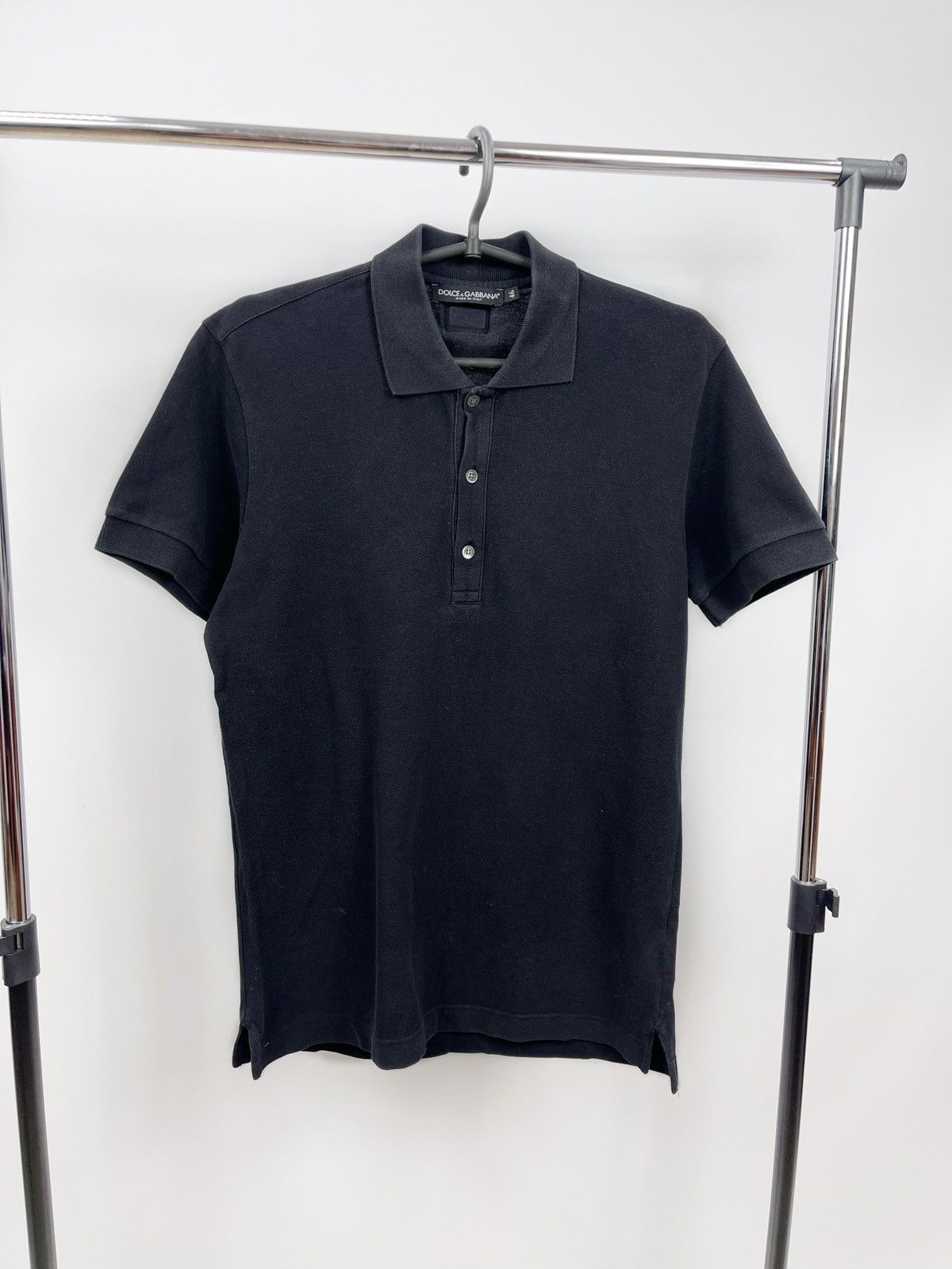 Dolce & Gabbana Dolce & Gabbana Milano Polo Size 46 Vintage Black Logo Size US S / EU 44-46 / 1 - 1 Thumbnail