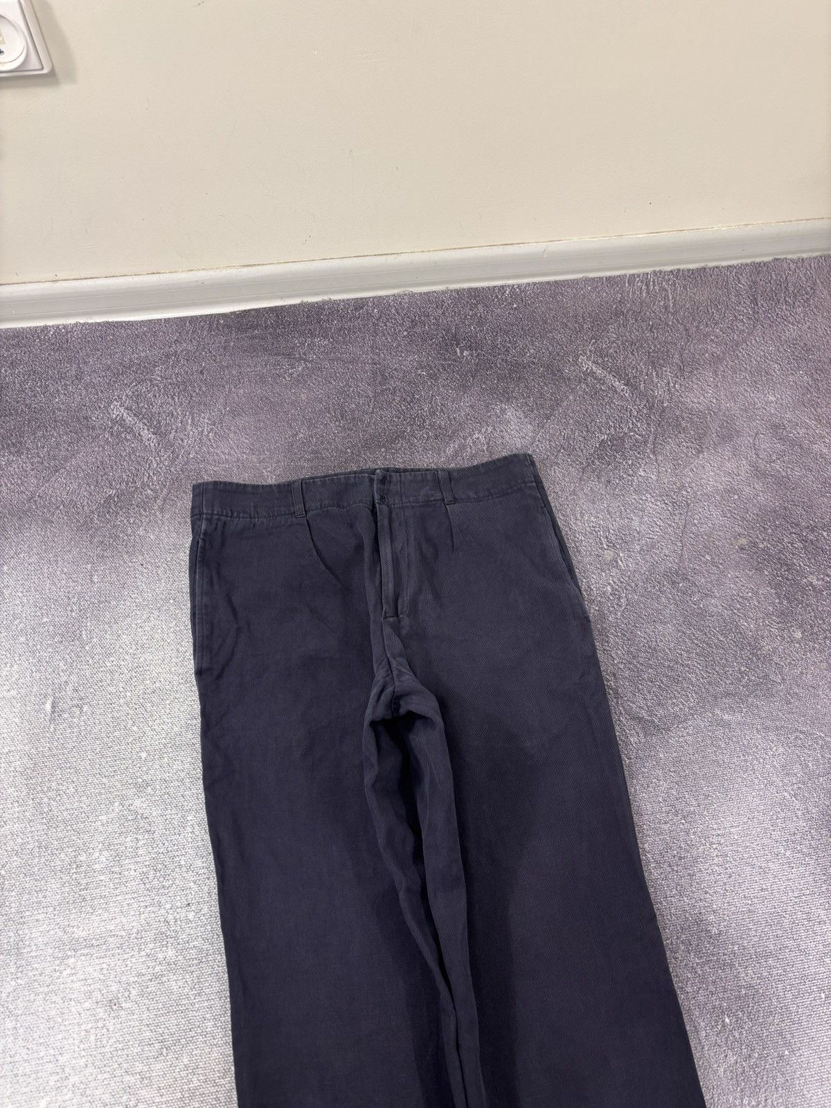 A.P.C. A.P.C. Rue Madame Paris Men’s Navy Blue Cotton Linen Pants Size US 30 / EU 46 - 5 Thumbnail