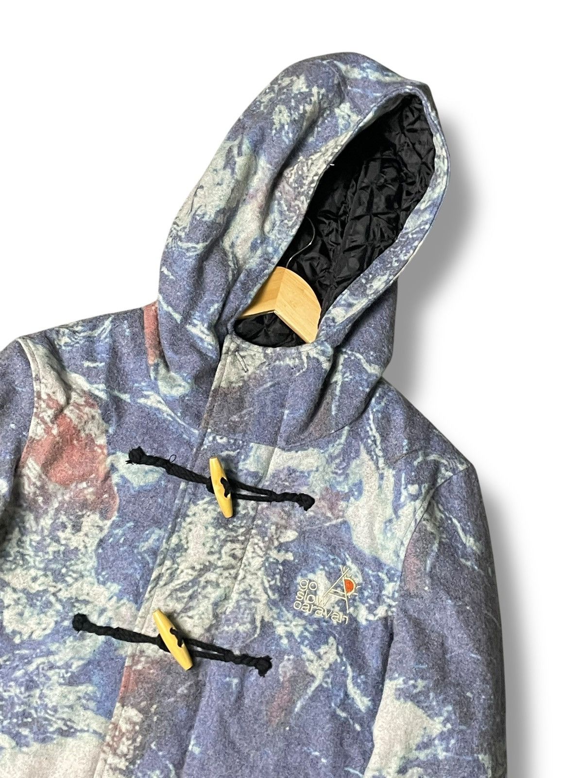 Japanese Brand × Vintage × go slow caravan GO SLOW CARAVAN Hooded Duffle Coat (89) Size US S / EU 44-46 / 1 - 2 Thumbnail