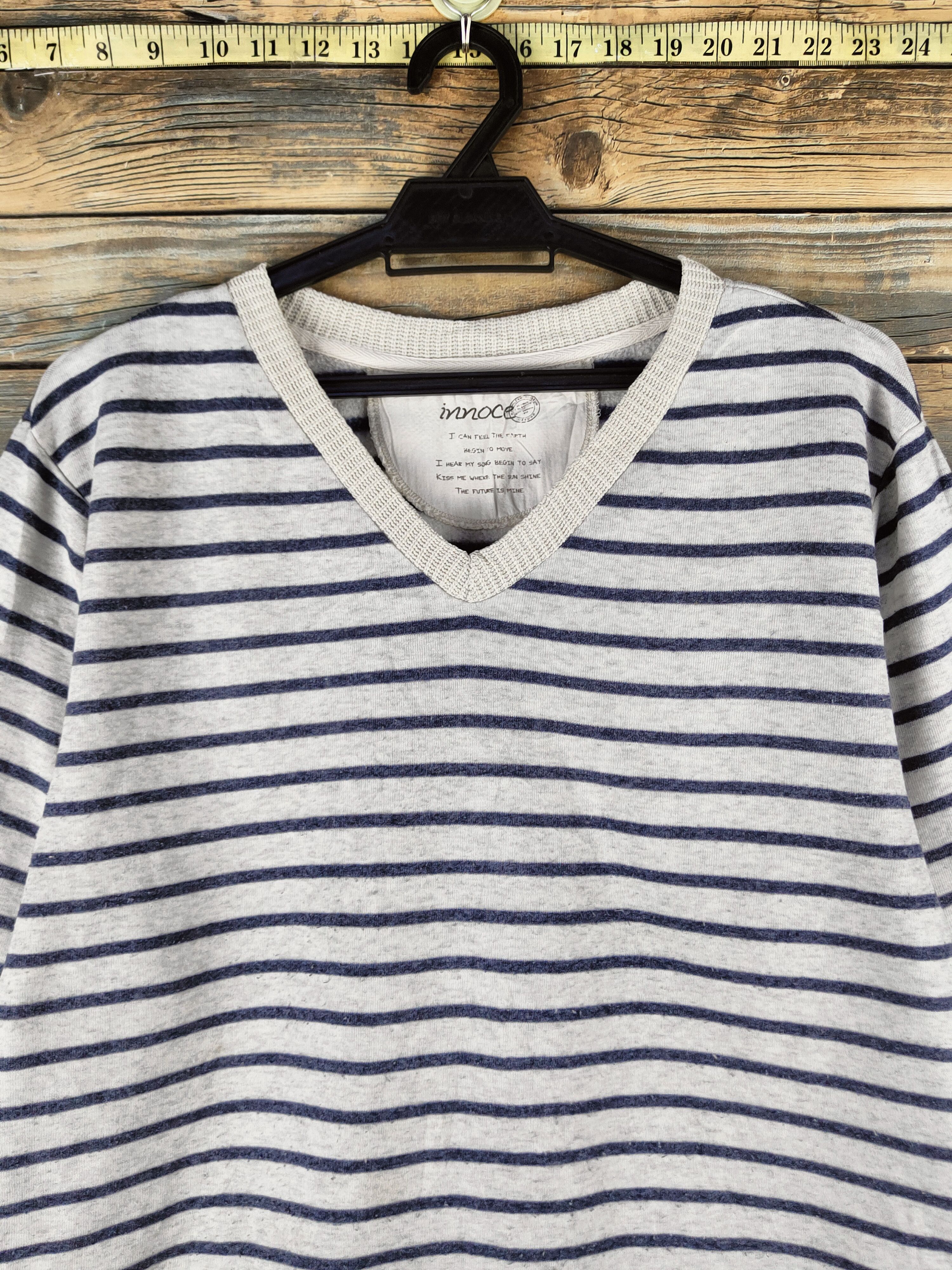 Japanese Brand Kurt Cobain fashion by Innoce Navy Gray Sweatshirts Size L / US 10 / IT 46 - 2 Thumbnail