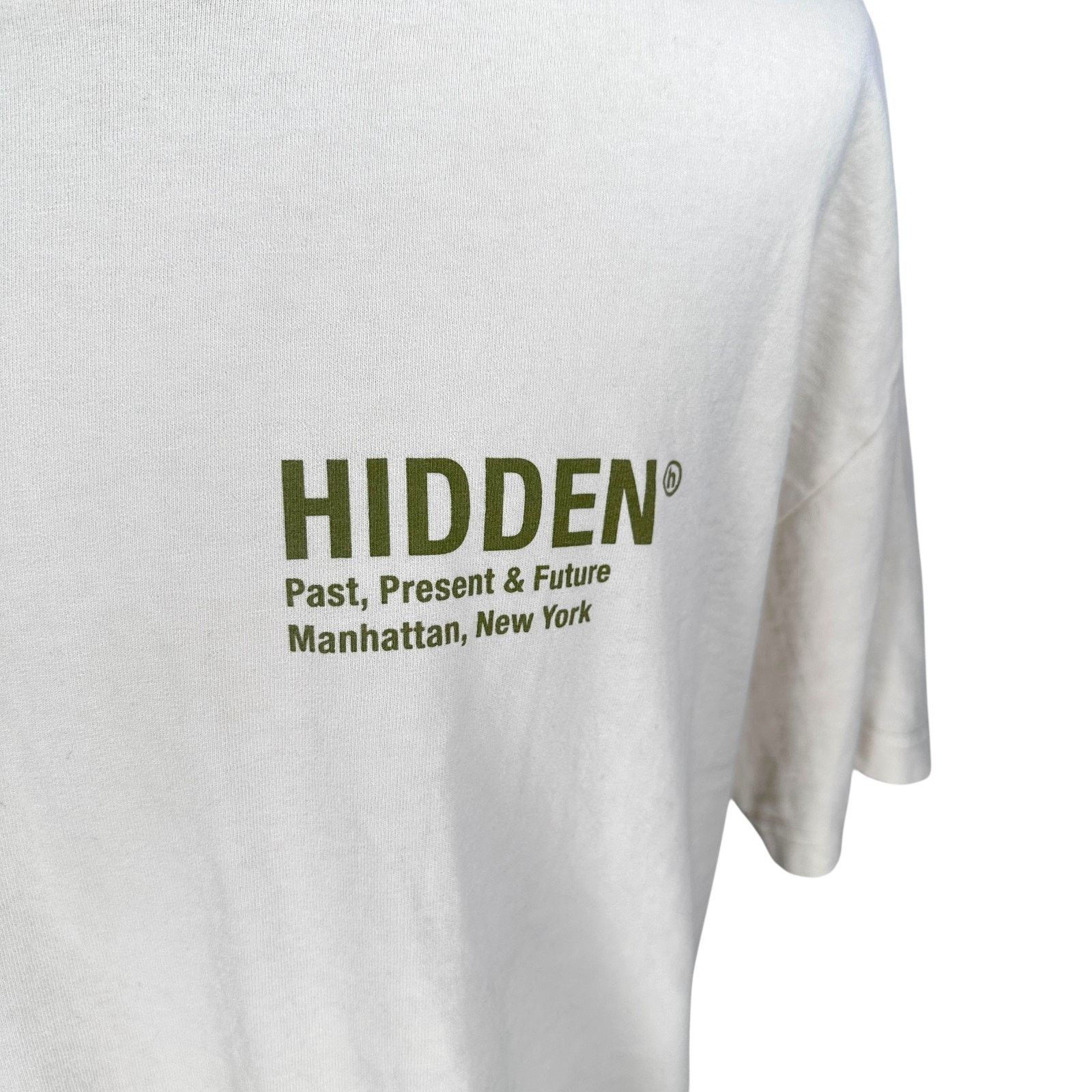 HIDDEN Hidden NY Past Present Future T-Shirt Men's XL Cream Cotton Size US XL / EU 56 / 4 - 2 Thumbnail