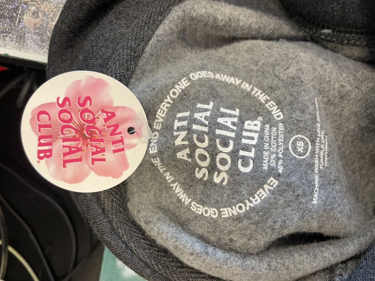 Anti Social Social Club ASSC Charcoal Hoodie Size US XS / EU 42 / 0 - 2 Thumbnail