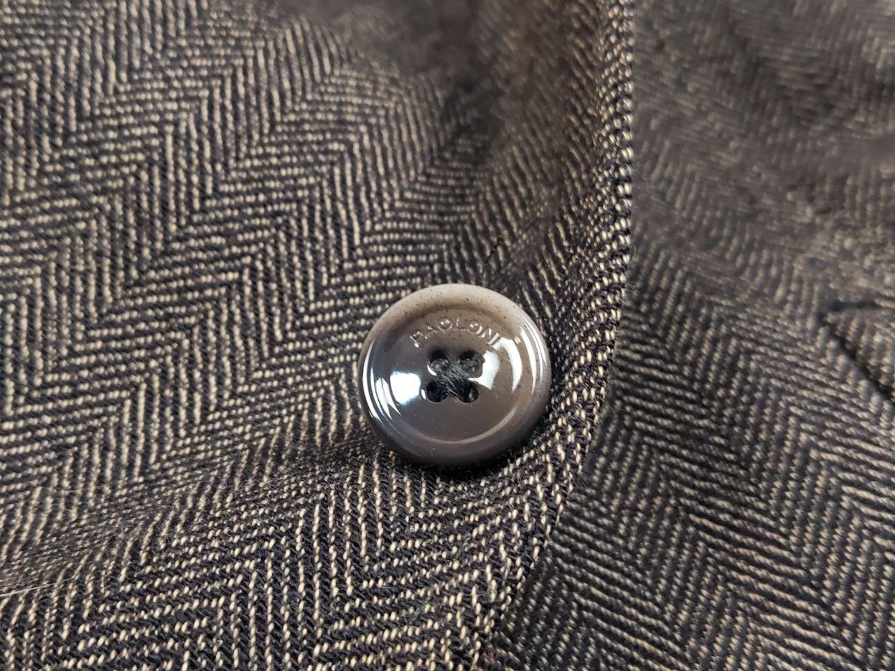 Paoloni Paoloni Design Brown Texture Wool Blend Blazer Jacket Size US M / EU 48-50 / 2 - 22 Thumbnail