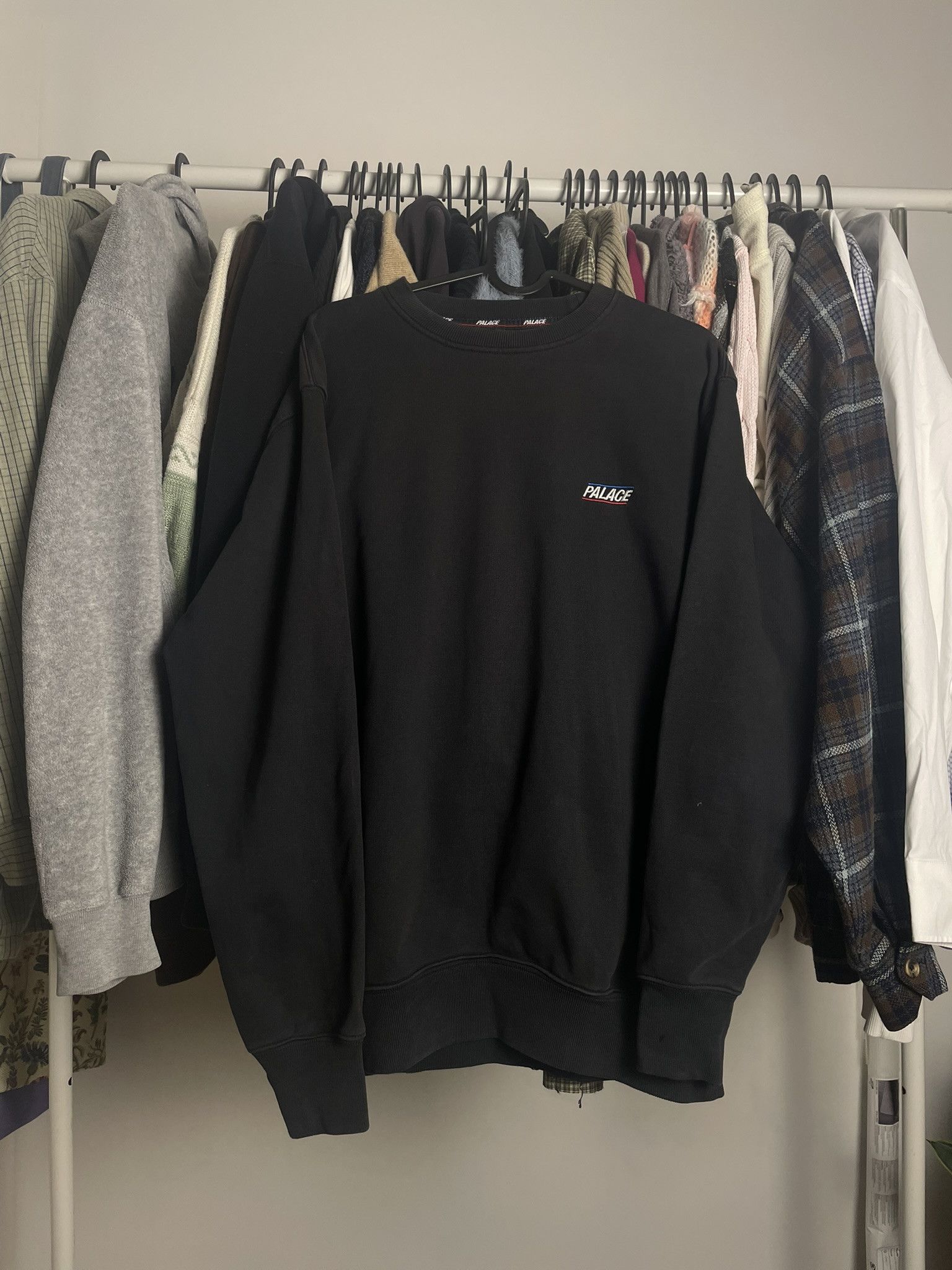 人気 ☆PALACE☆ PRO TEAM 02 CREW BLACK Palace Pro Team 02 Shell Jacket Black Men's - FW24 - US