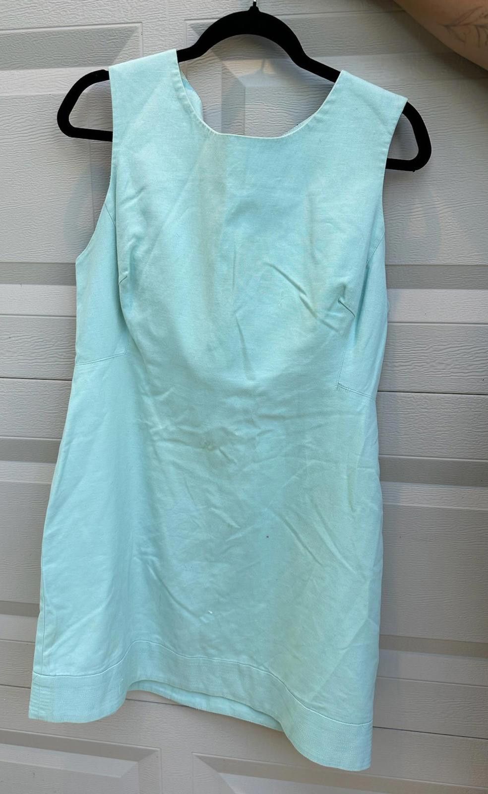 Designer Stylish Sharagano Mint Green Sleeveless Dress - Size 16 Size XXL / US 16-18 / IT 52-54 - 1 Thumbnail