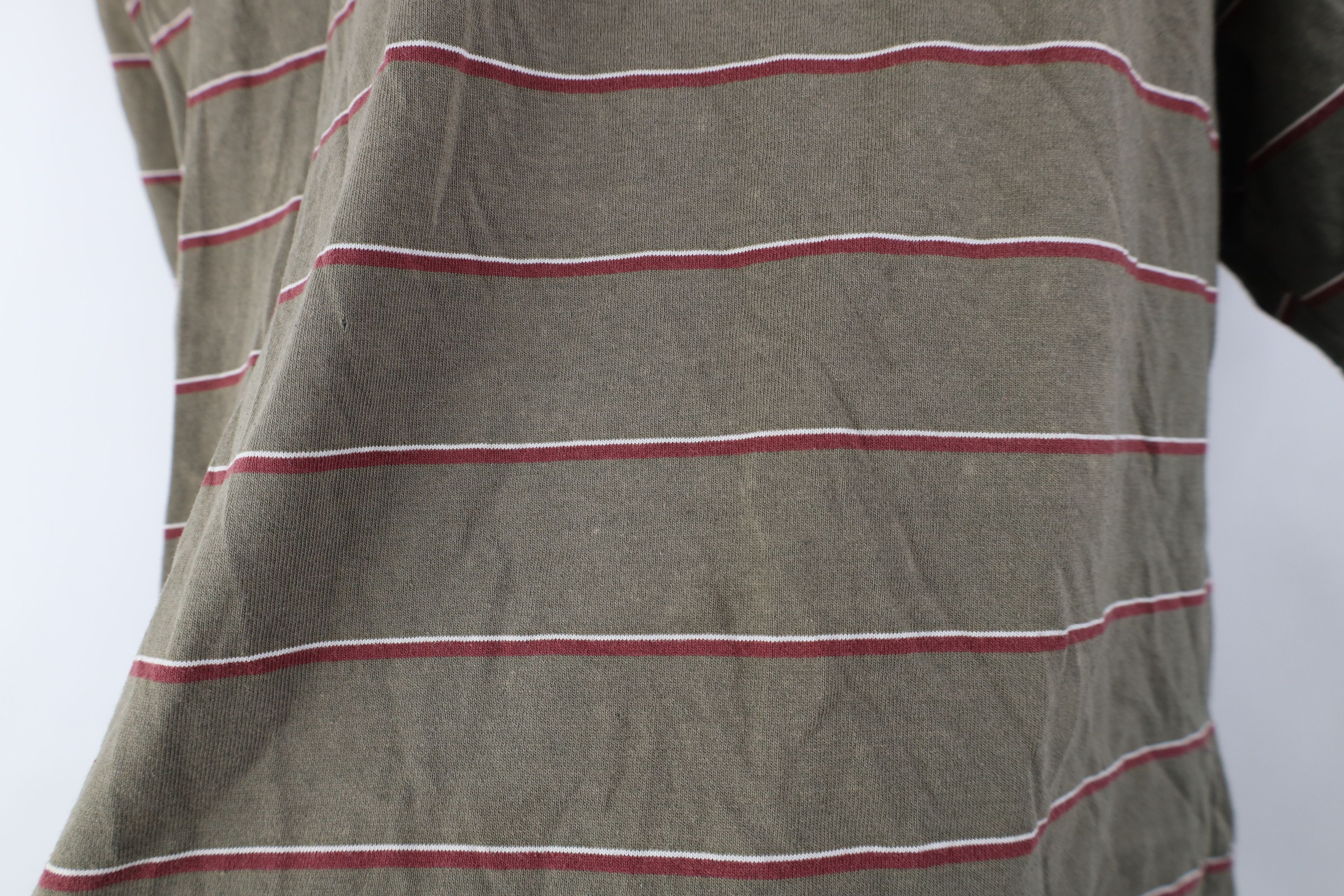 Vintage Vintage 90s Streetwear Striped Pocket Short Sleeve T-Shirt Size US XL / EU 56 / 4 - 12 Thumbnail