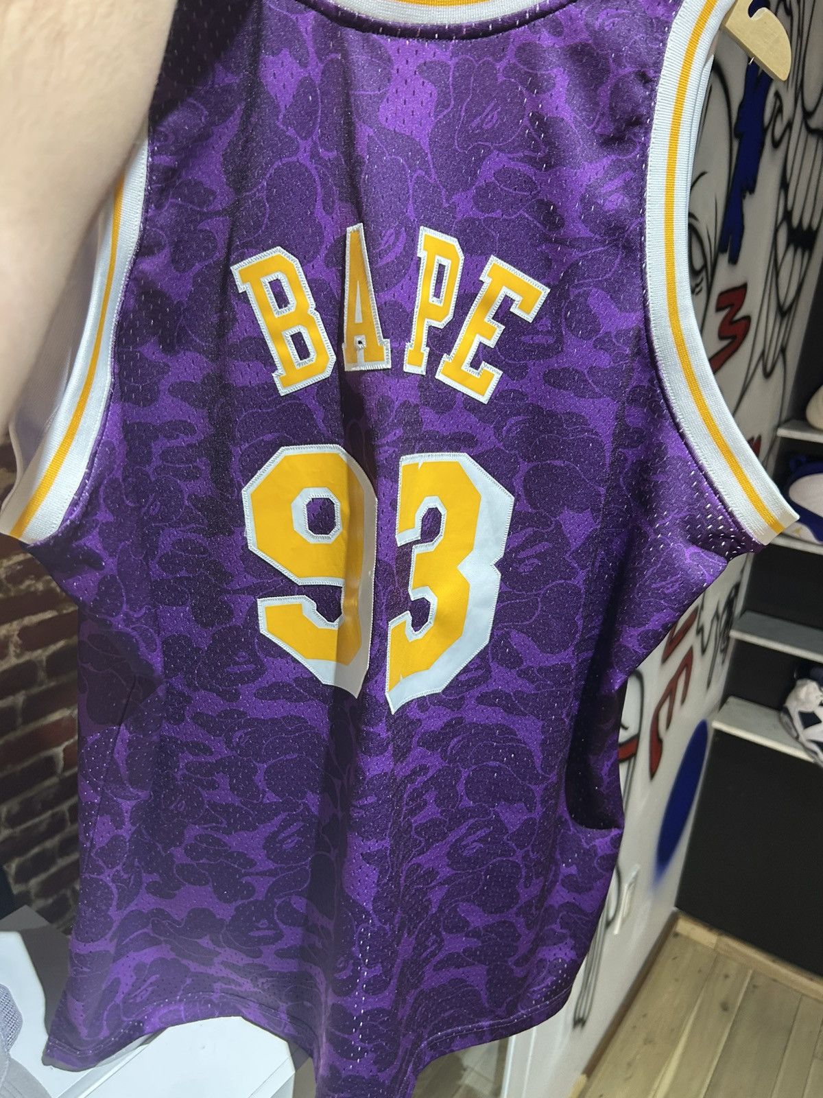 Bape × Mitchell & Ness Bape lakers jersey Size US XXL / EU 58 / 5 - 2 Thumbnail