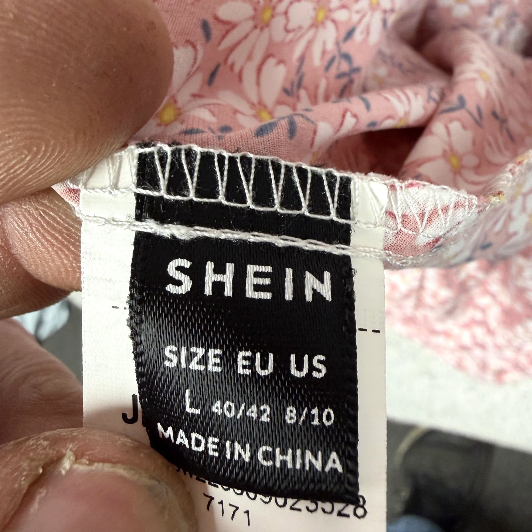 Shein SHEIN Floral Romper L Women Sleeveless One-Piece Chiffon Daisy Print Pink Size 36" / US 14 / IT 50 - 4 Thumbnail