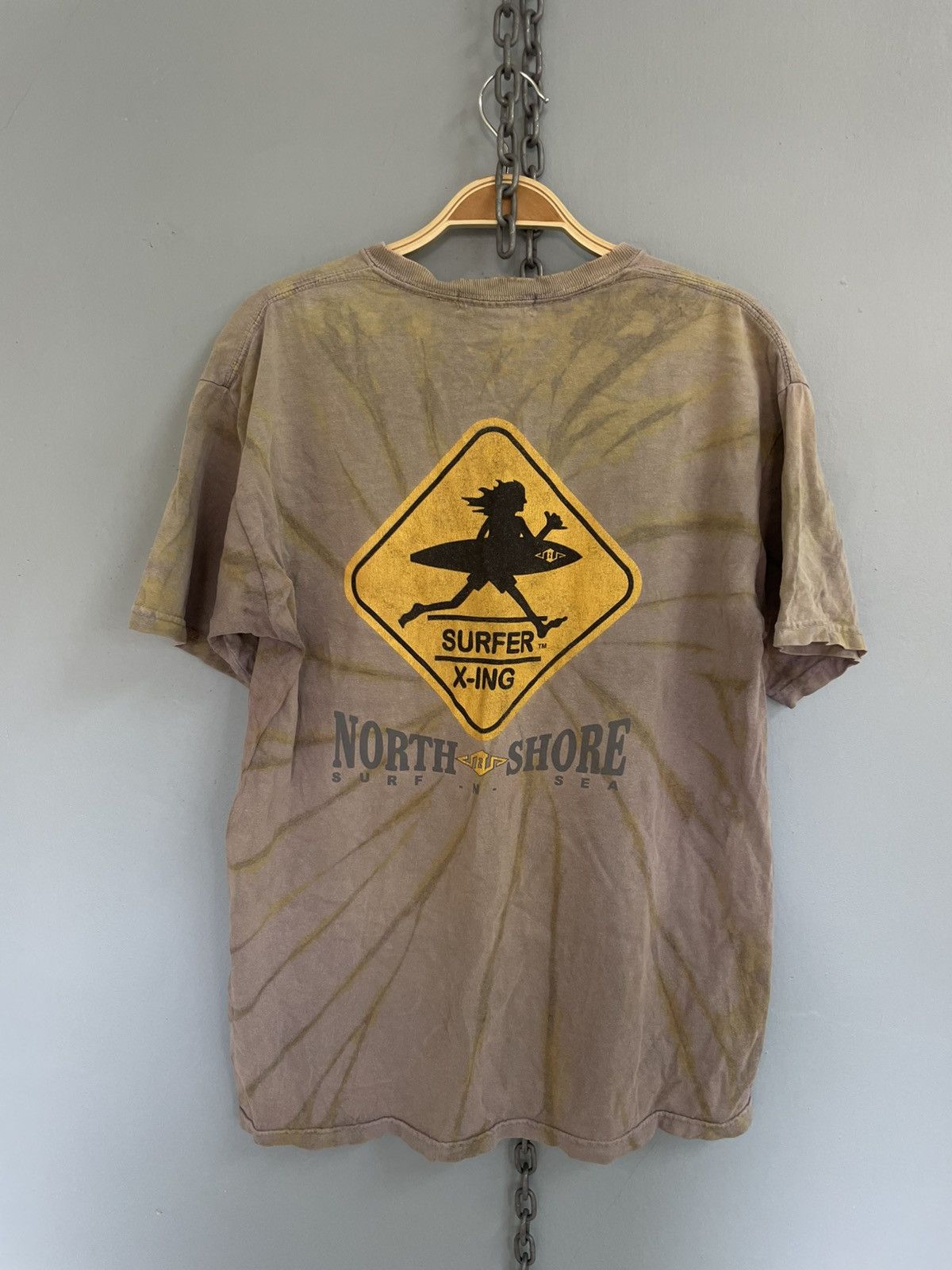 Vintage Vintage North Shore Surfer X-ing t shirt Size US M / EU 48-50 / 2 - 1 Thumbnail