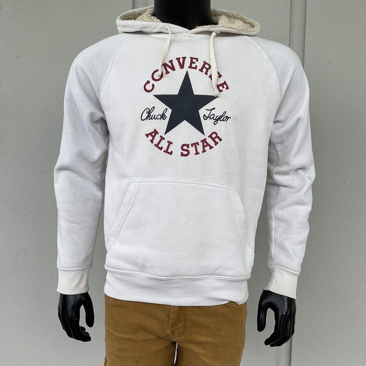 Converse × Vintage Converse All Star Chuck Taylor Sherpa Hoodie Size US L / EU 52-54 / 3 - 1 Thumbnail