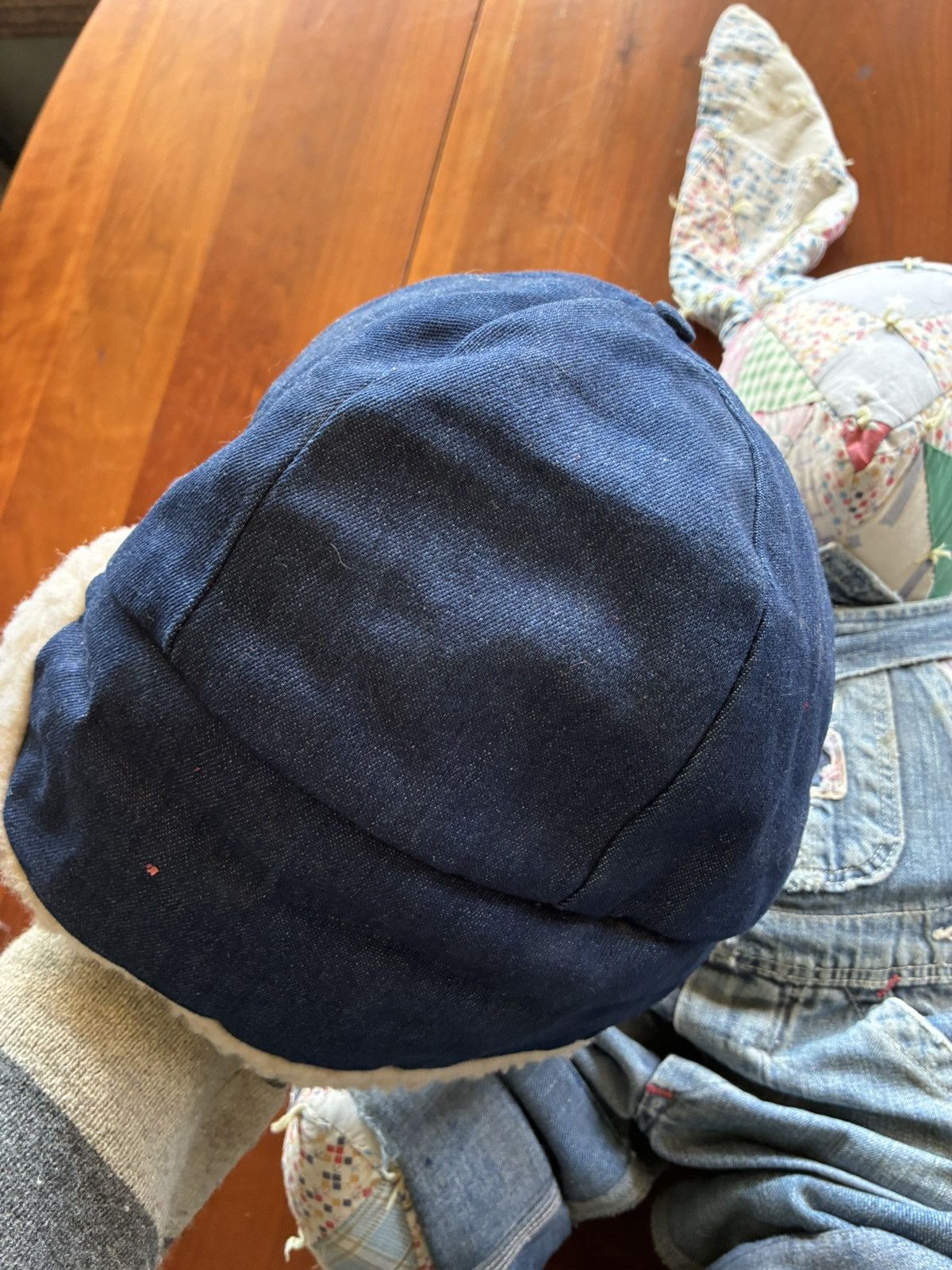 Vintage Vintage 1970’s sherpa lined denim trucker hat Size ONE SIZE - 7 Thumbnail