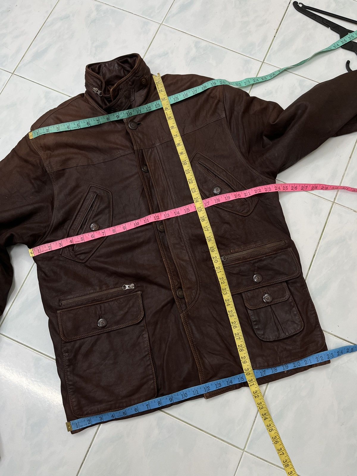 Genuine Leather 🔥🔥🔥STEALS VTG HIGH TRADITION FLAG LEATHER JACKET Size US M / EU 48-50 / 2 - 16 Thumbnail
