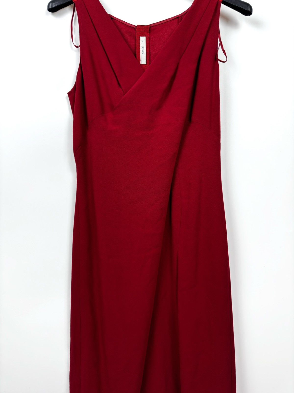 Prada Prada Red Mid-Length Cocktail /Day Dress Size M / US 6-8 / IT 42-44 - 4 Thumbnail