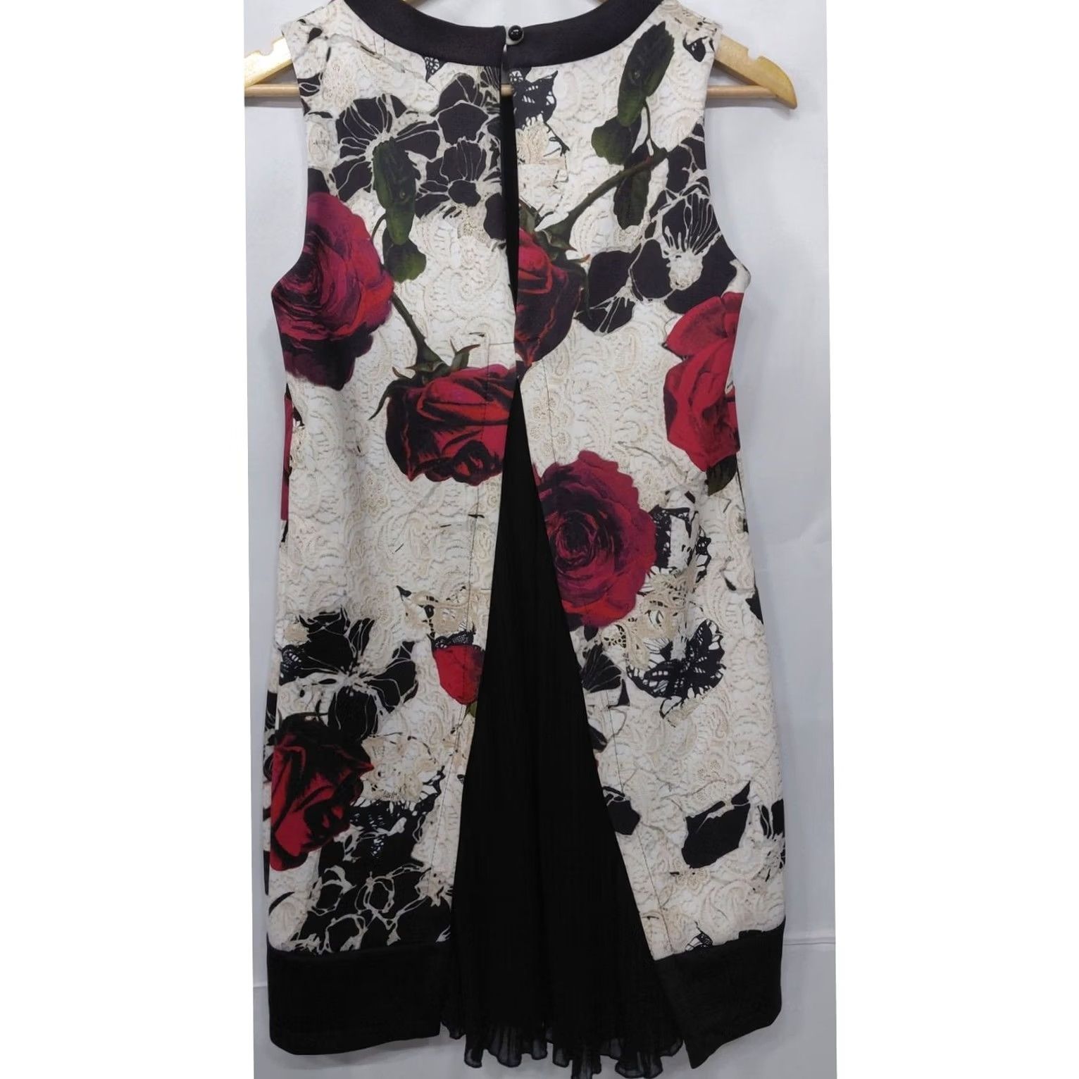 Vintage RINASCIMENTO Red Floral Sleeveless Dress - Italy Lightweight Size S Size S / US 4 / IT 40 - 2 Thumbnail