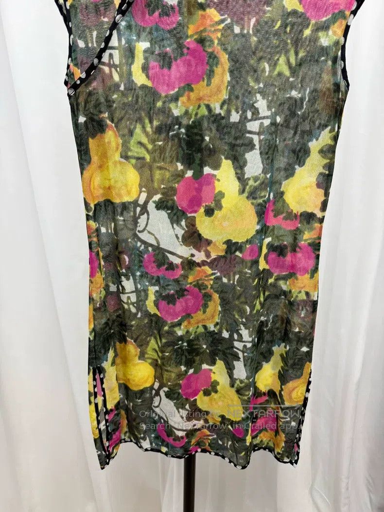 Vivienne Tam Vivienne Tam Oil Painting Flower Net Cheongsam Size S / US 4 / IT 40 - 3 Thumbnail