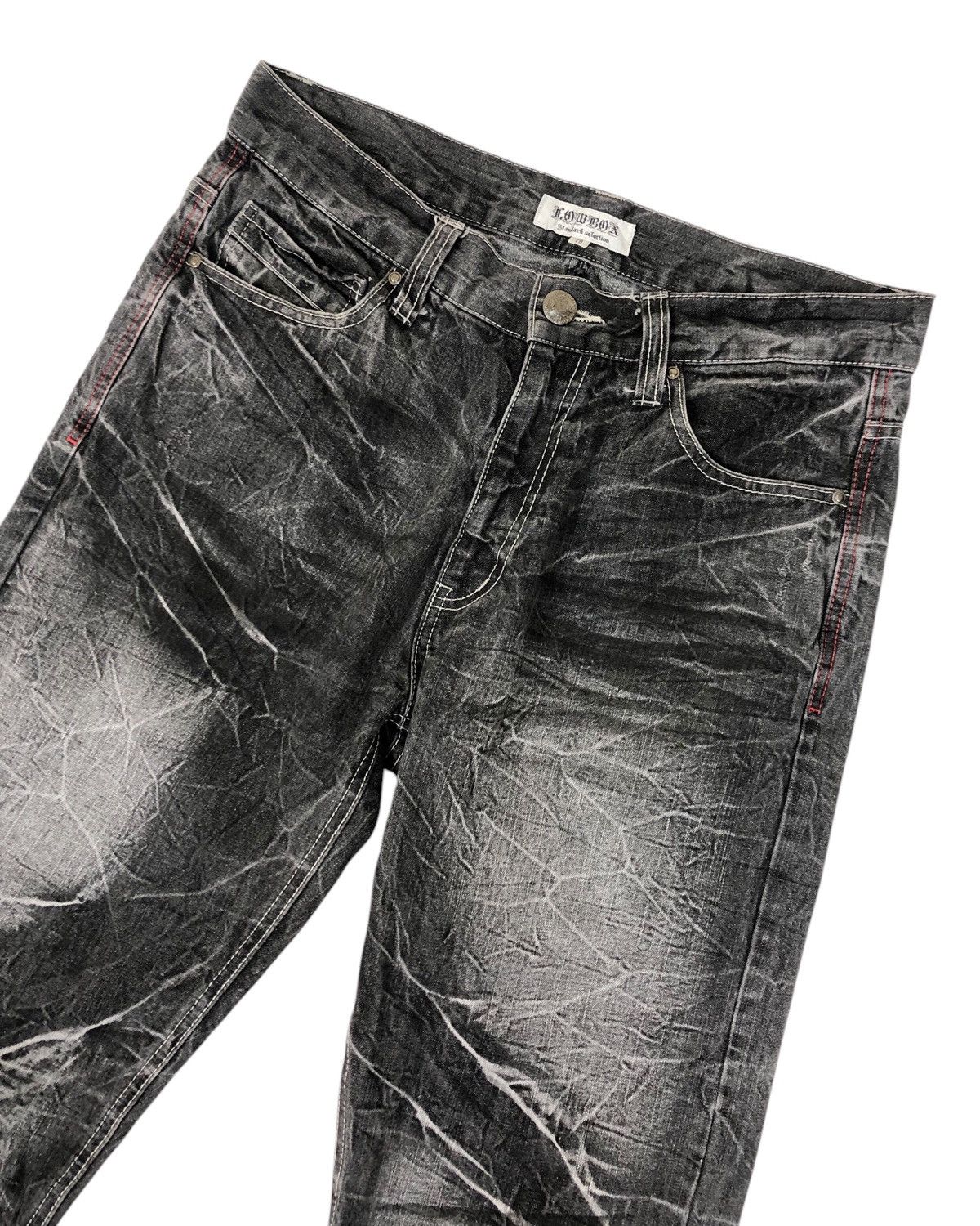 Japanese Brand Japanese Brand Lowbox Stone Washed Denim Jeans Size US 31 - 5 Thumbnail