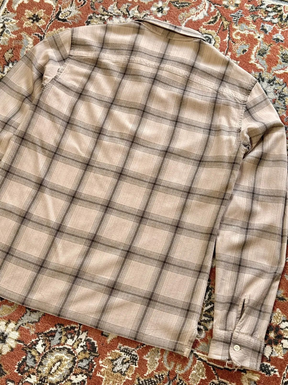 Allsaints Allsaints Flannel Distressed Check Long Sleeve Shirt Size US M / EU 48-50 / 2 - 12 Thumbnail
