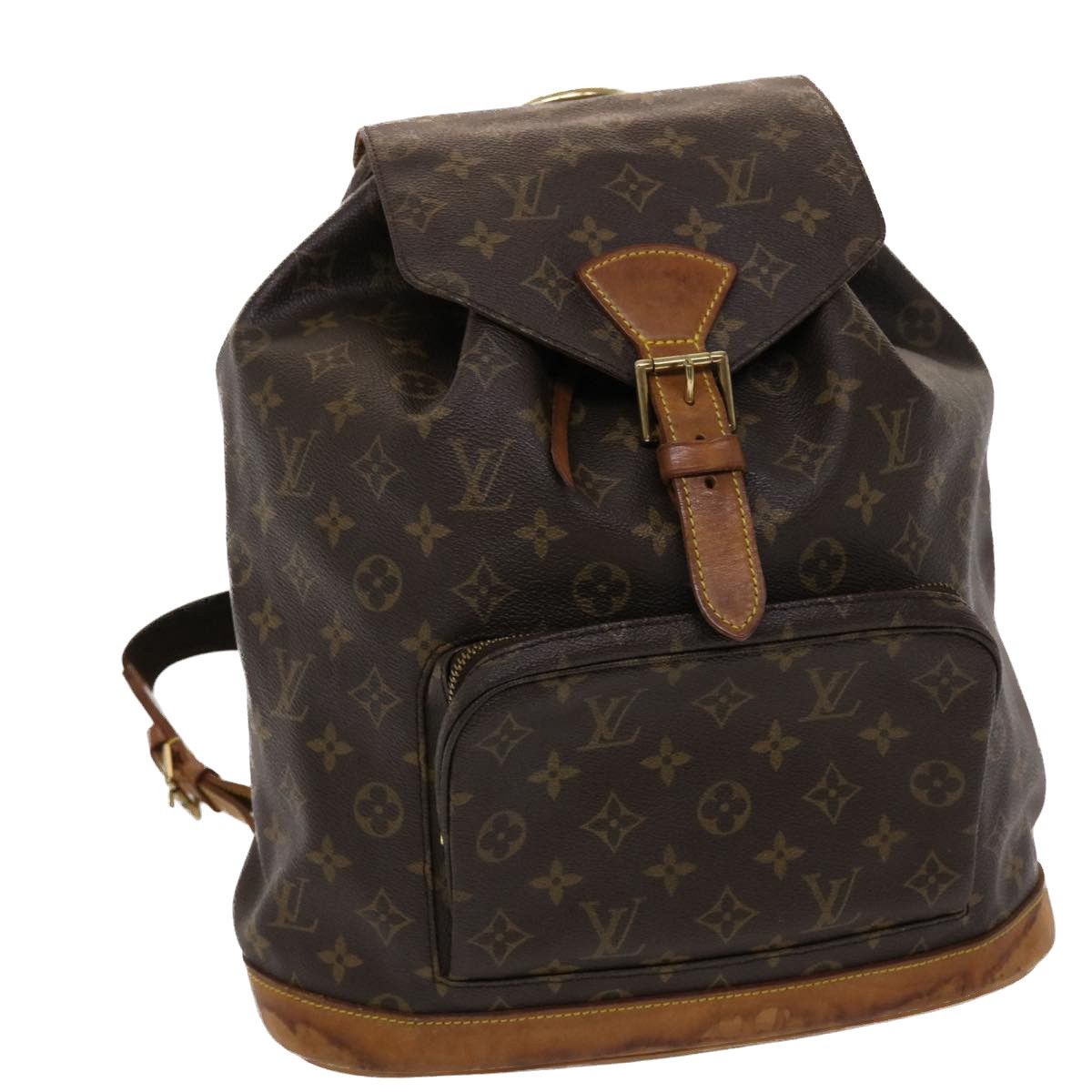 LOUIS VUITTON Epi Montsouris MM Backpack Monaco 700th Red LV Auth