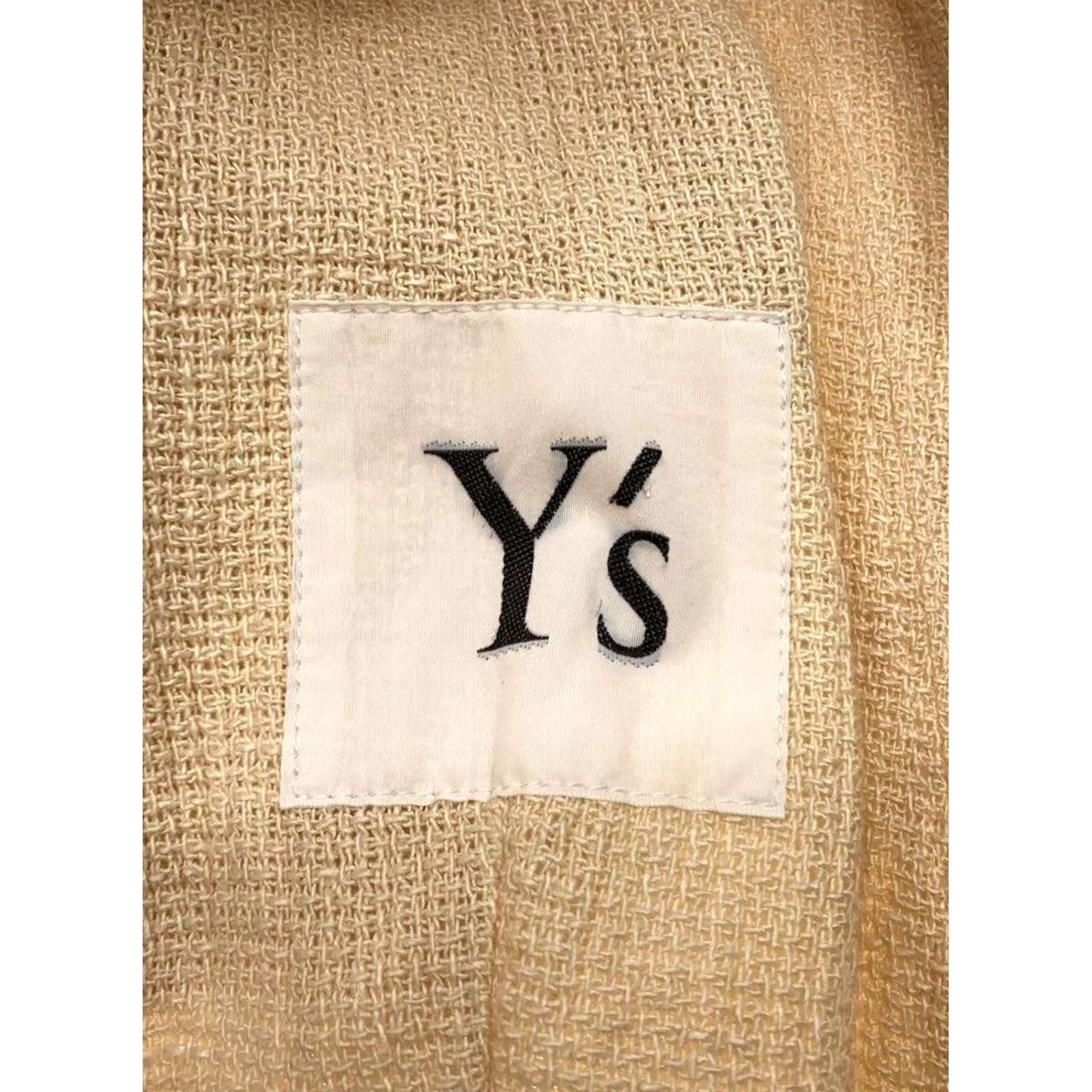 Yohji Yamamoto VINTAGE YOHJI YAMAMOTO Y'S TAILORED JACKET LINEN MATERIAL BEIGE 2B USED WOMEN Size L / US 10 / IT 46 - 3 Thumbnail