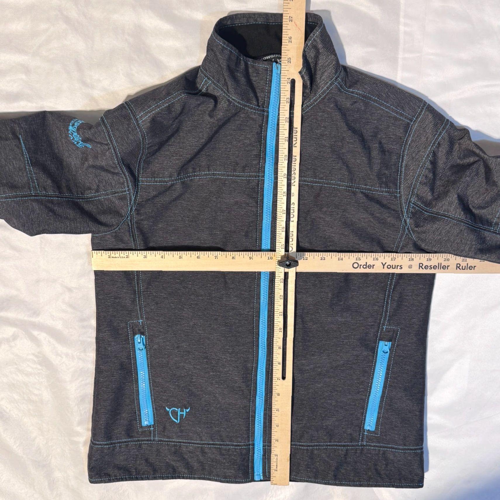 Vintage Cowgirl Hardware Women's Jacket Regular M Black Zip Western Cowboy All Seasons Regular Womens M Black Jacket Size M / US 6-8 / IT 42-44 - 5 Thumbnail
