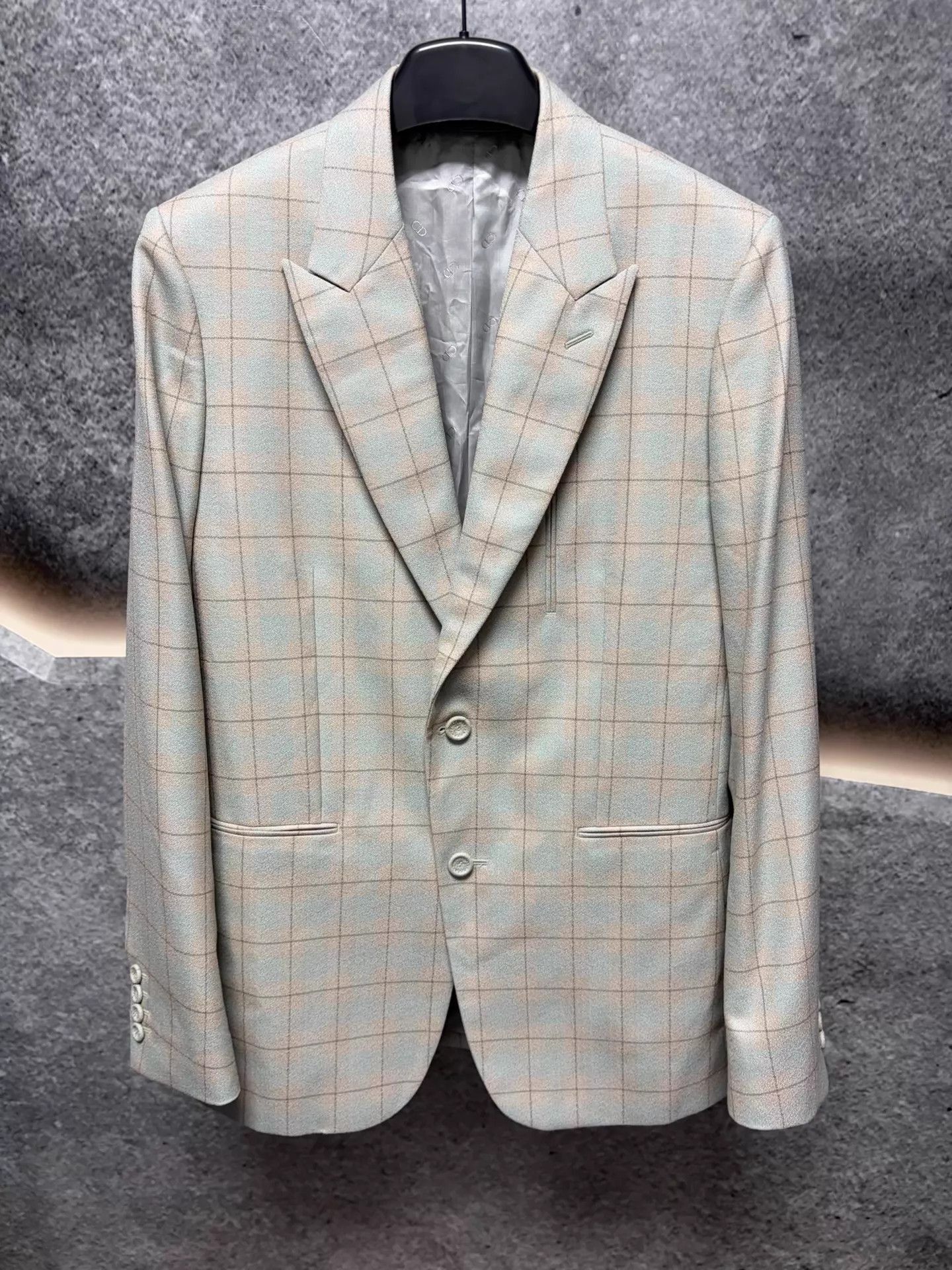 Dior Multi Plaid Single-Breasted Tailored Blazer Size US M / EU 48-50 / 2 - 1 Thumbnail