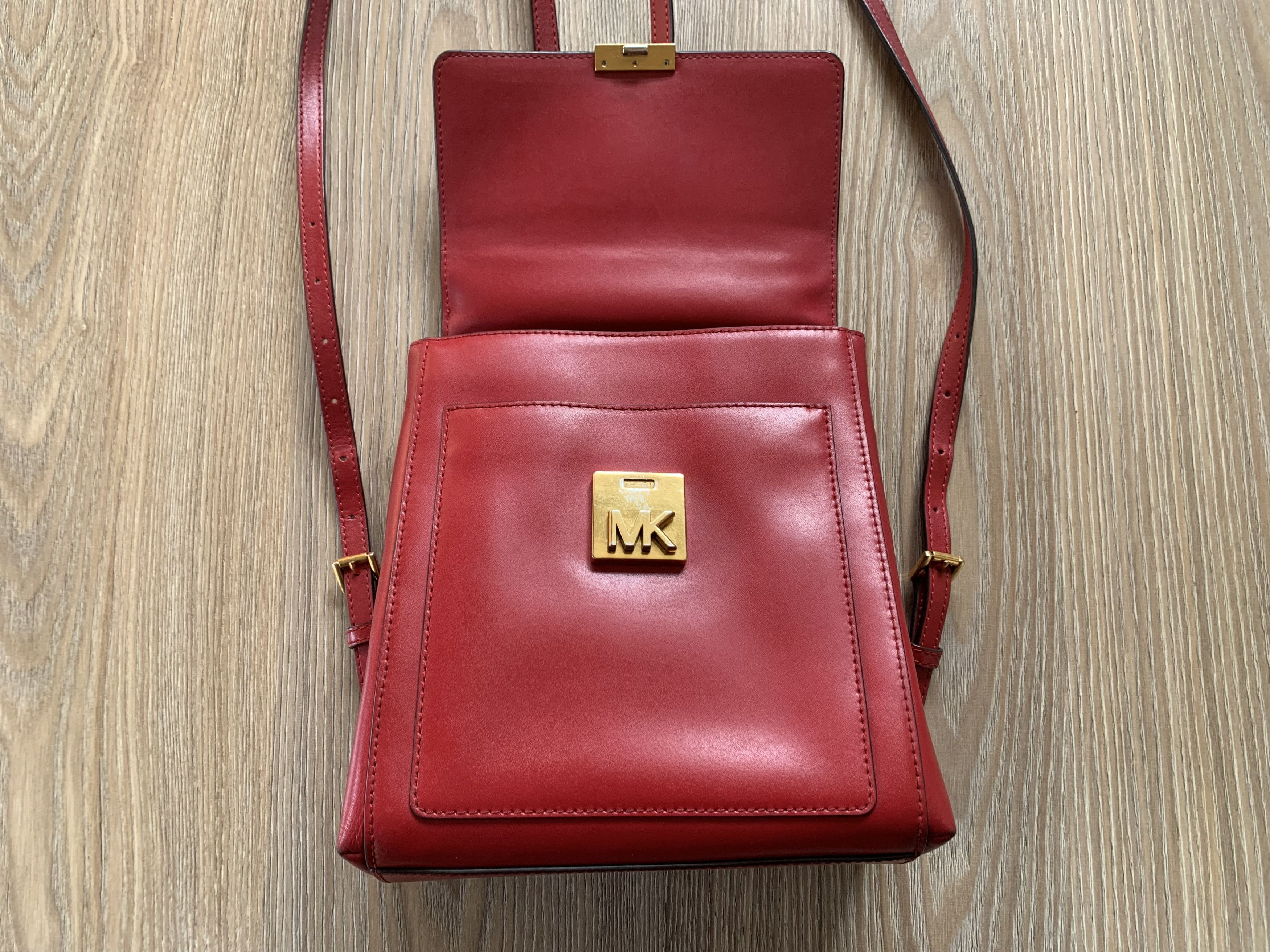 Michael Kors Michael Kors Red Leather Mindy Backpack Size ONE SIZE - 5 Thumbnail