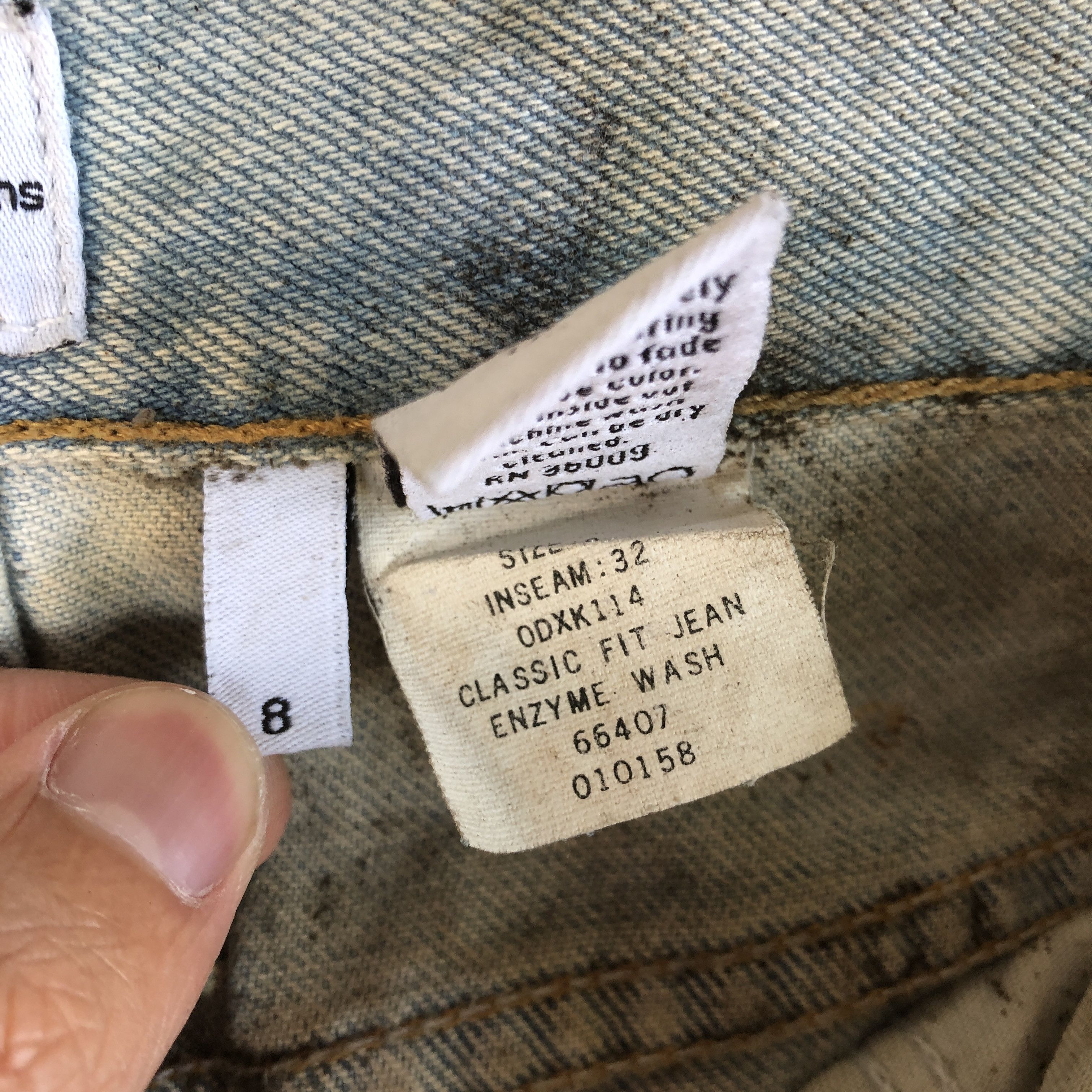 Calvin Klein Vintage Calvin Klein Jeans Dirty Calvin Klein Denim Pants Size 26" / US 2 / IT 38 - 10 Thumbnail