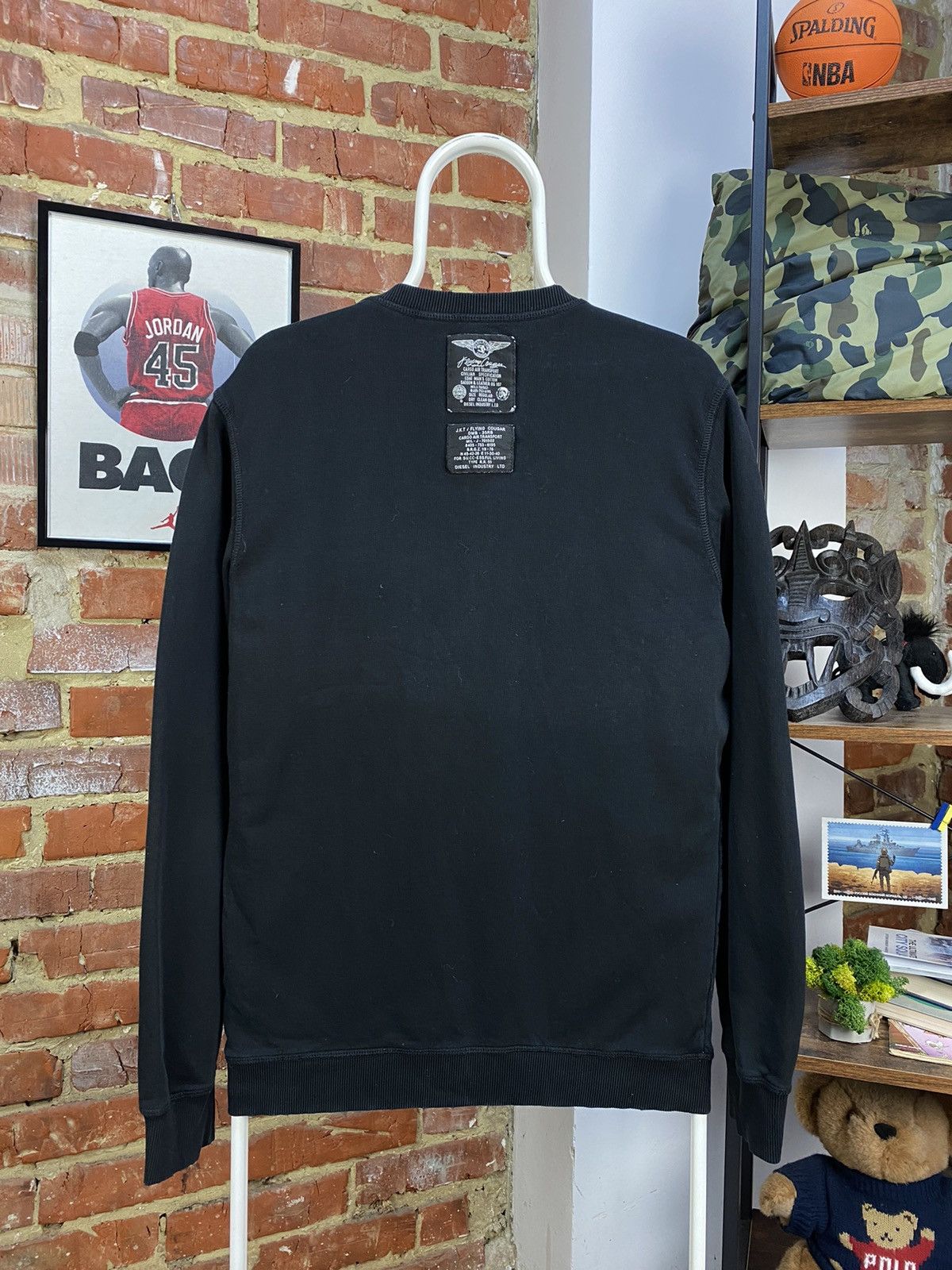 Diesel Diesel Flying Cougar Distressed Sweatshirt Pullover Jumper Size US S / EU 44-46 / 1 - 2 Thumbnail