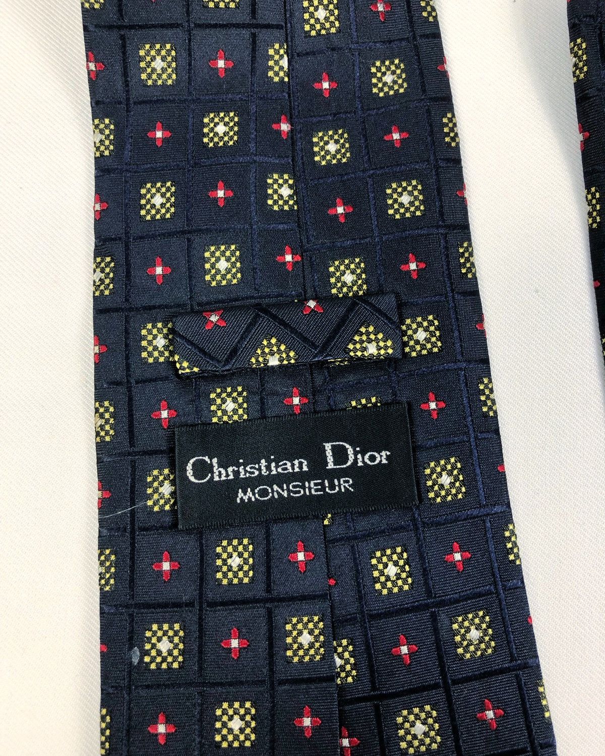 Christian Dior Monsieur Rare Vintage Christian Dior Monsieur Silk Tie Size ONE SIZE - 7 Thumbnail