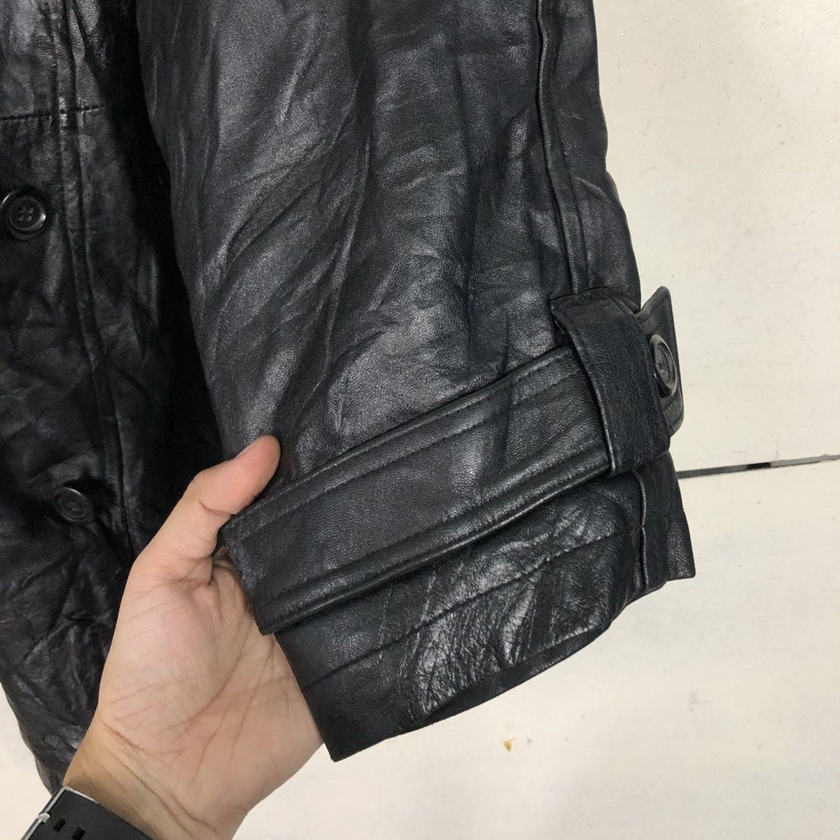 Pelle Pelle 📌Vintage Biker Leather Jacket Gullit Men Issey Miyake Size US M / EU 48-50 / 2 - 17 Thumbnail