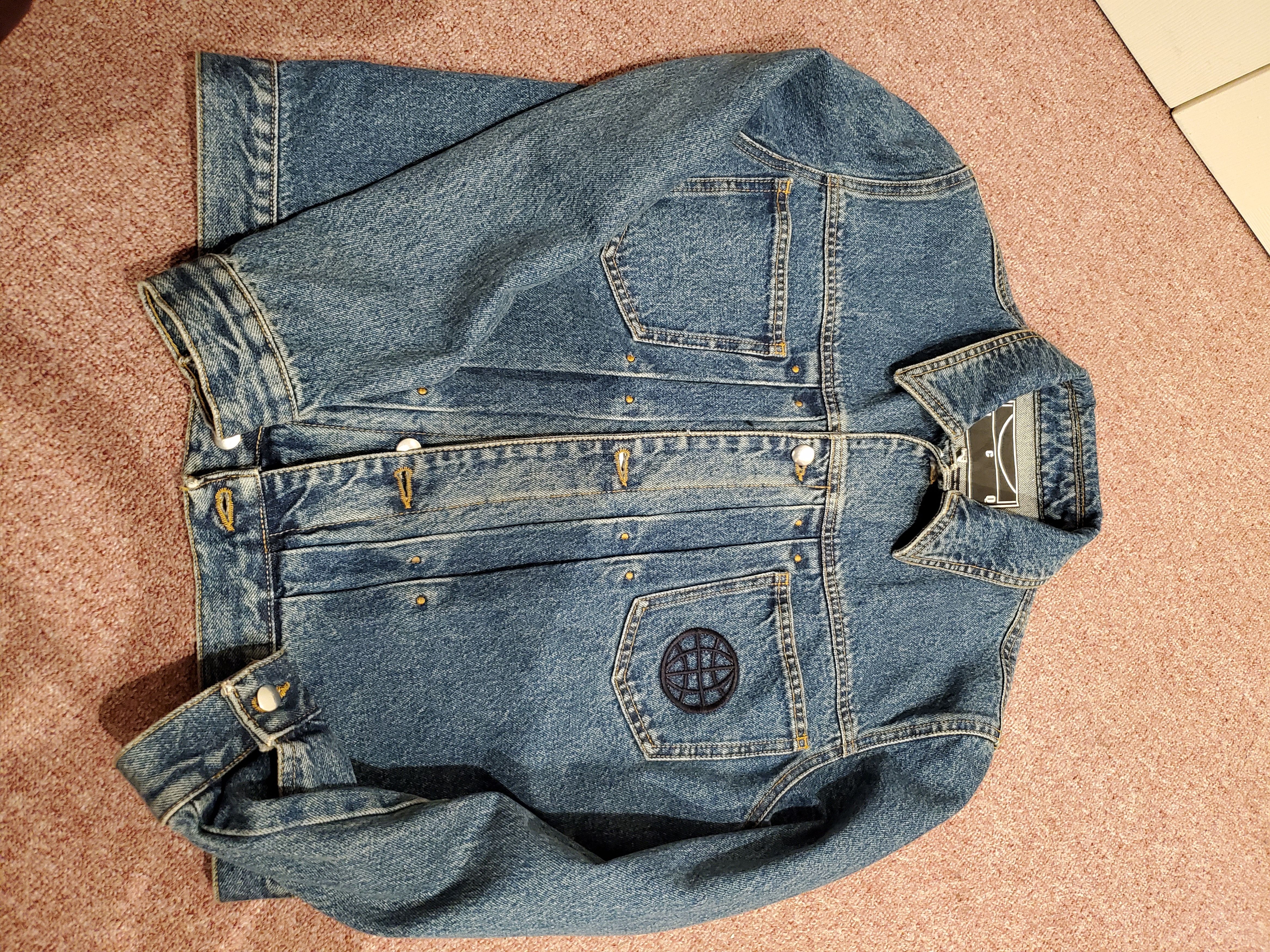 Alexander McQueen Embroidered Stonewashed Trucker Jacket Size US S / EU 44-46 / 1 - 5 Thumbnail