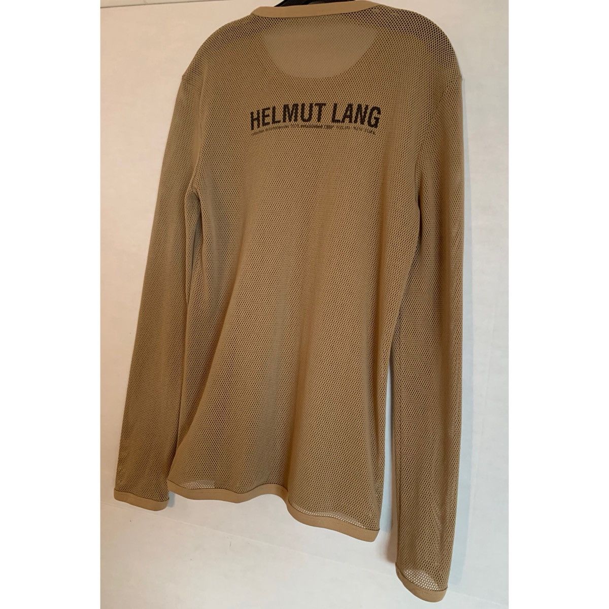 Helmut Lang HELMUT LANG BROWN LOGO MESH TOP Size US M / EU 48-50 / 2 - 3 Thumbnail