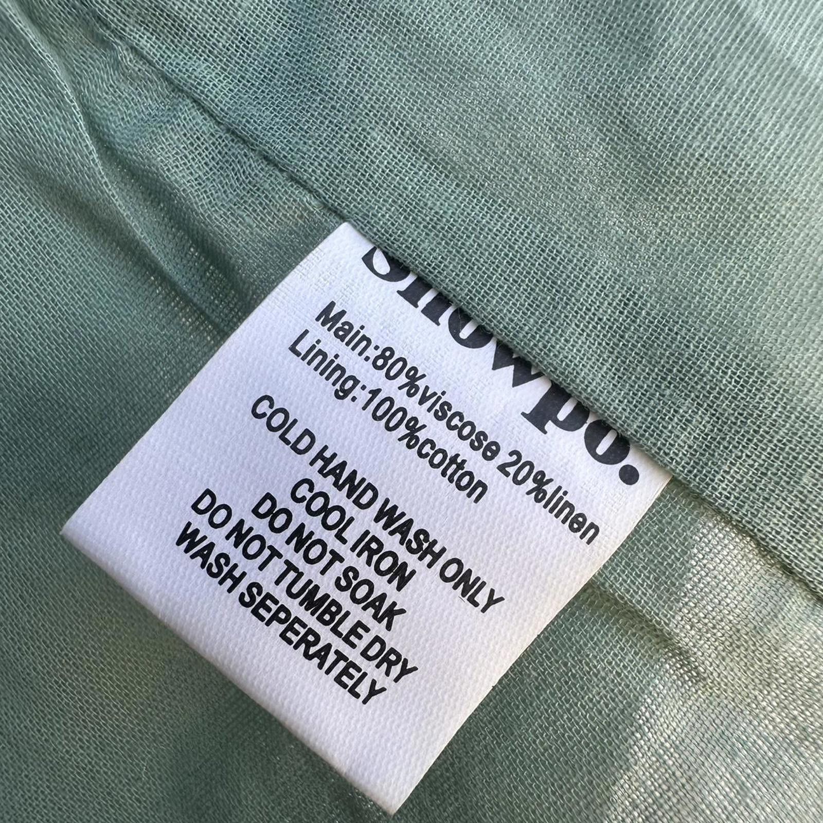 Other Mossy Sage Green Linen Wrap Dress From Australia small Size S / US 4 / IT 40 - 5 Thumbnail
