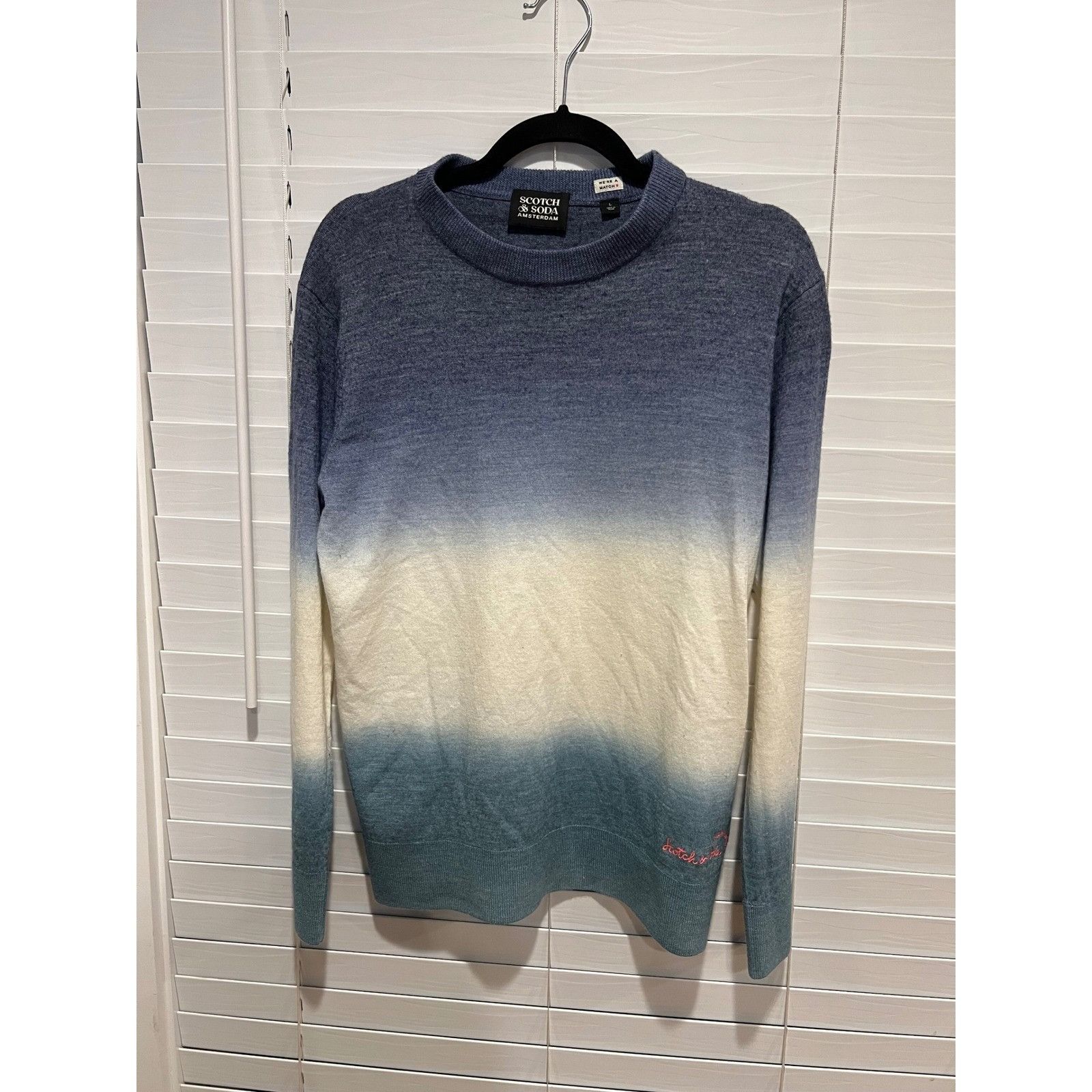 Scotch & Soda Scotch & Soda Amsterdam Ombre Crewneck Wool Blend Sweater Me Size US L / EU 52-54 / 3 - 1 Thumbnail