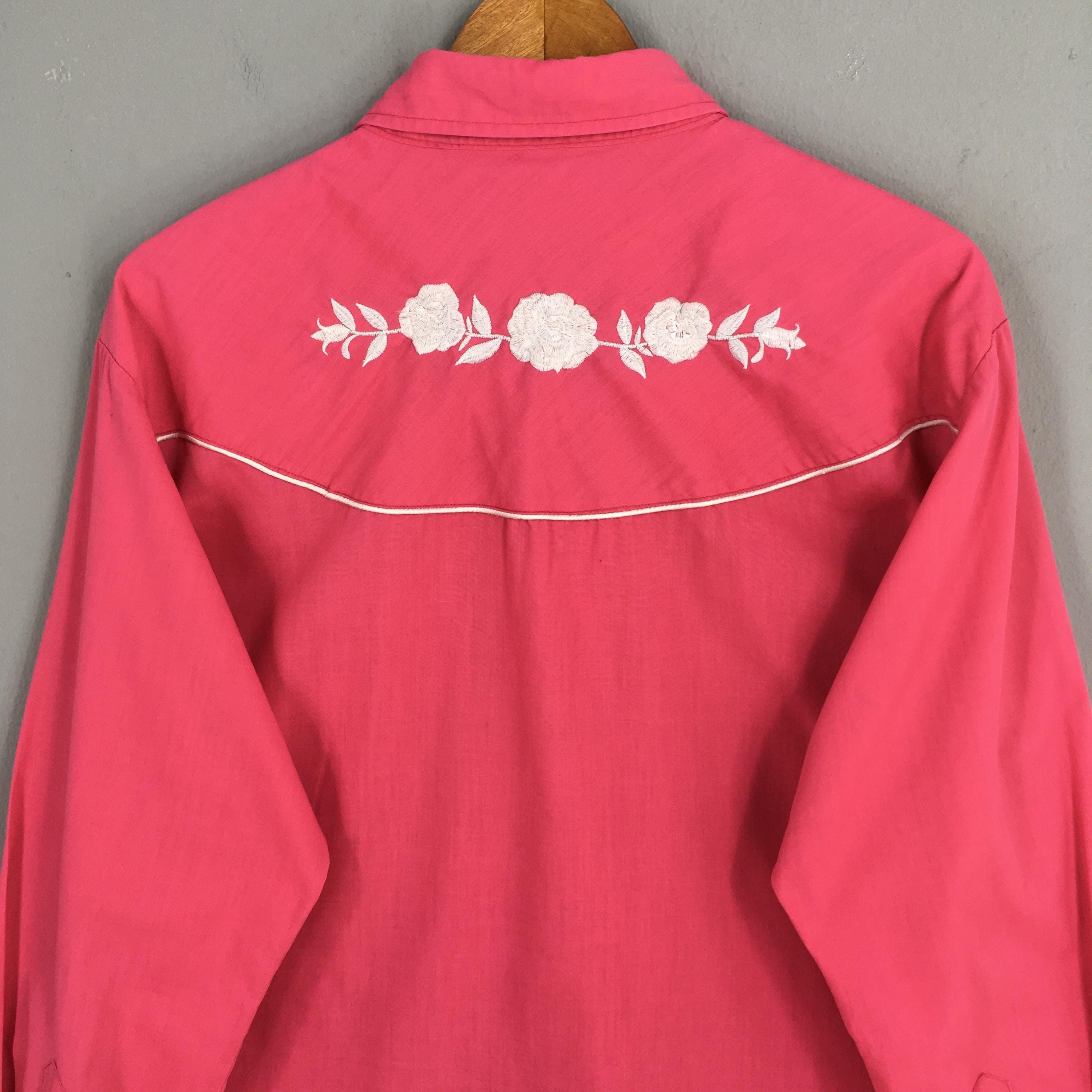 Cowboy Equipment × Vintage Vintage Ely Diamond Western Cowboy Pink Shirt XLarge Size US XL / EU 56 / 4 - 7 Thumbnail
