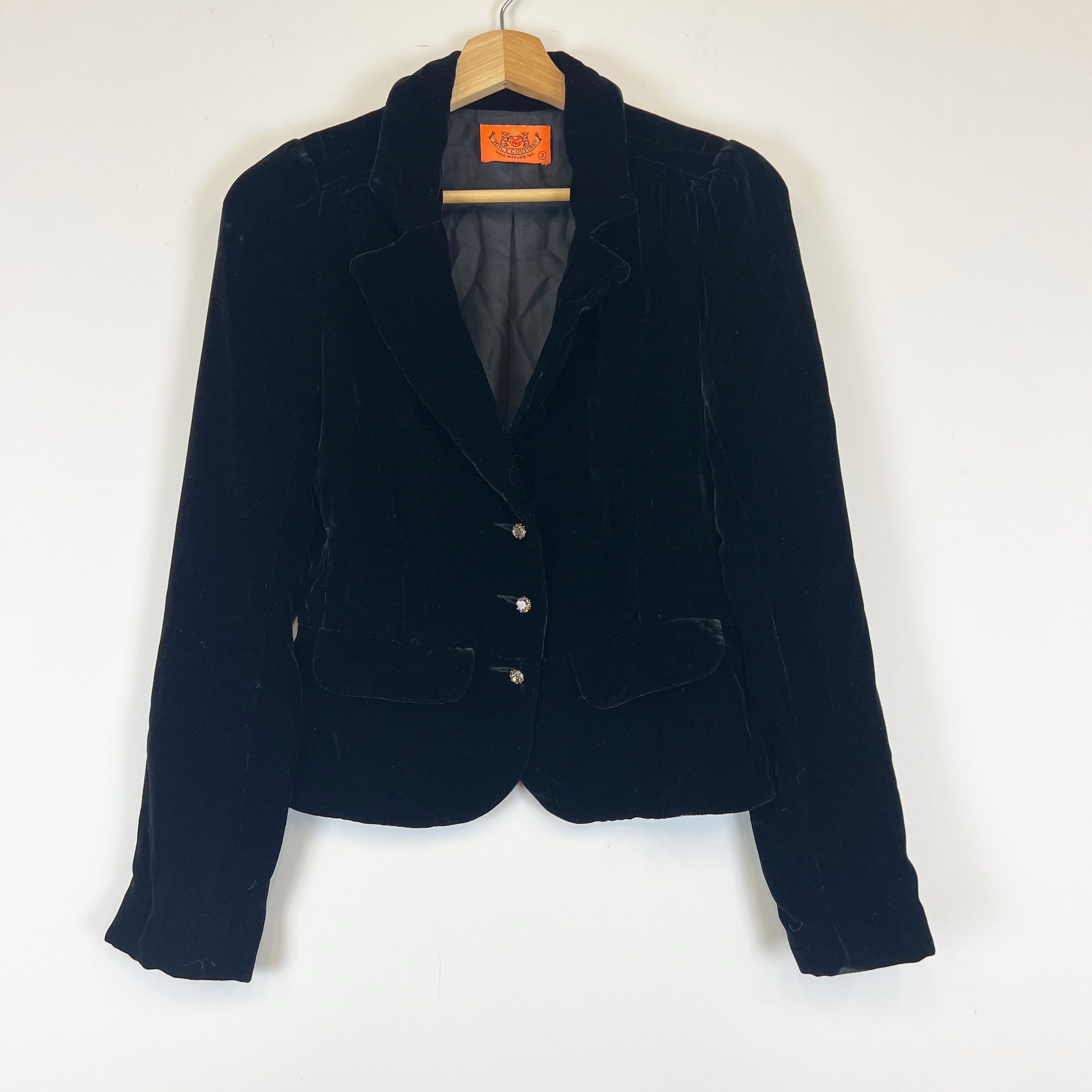 Juicy Couture Juicy Couture Velvet Velour Crystal Diamond Size XS / US 0-2 / IT 36-38 - 1 Thumbnail