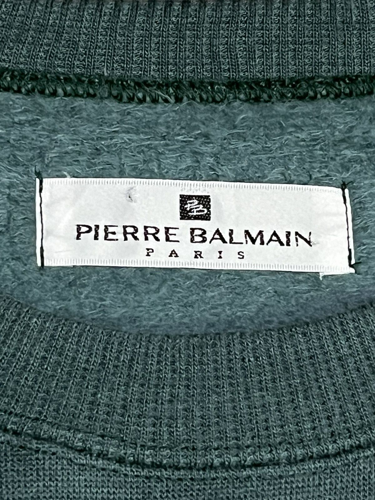 Pierre Balmain × Vintage 🔥FYE🔥 Vintage PIERRE BALMAIN Embroidery Spellout Sweater Size US L / EU 52-54 / 3 - 6 Thumbnail