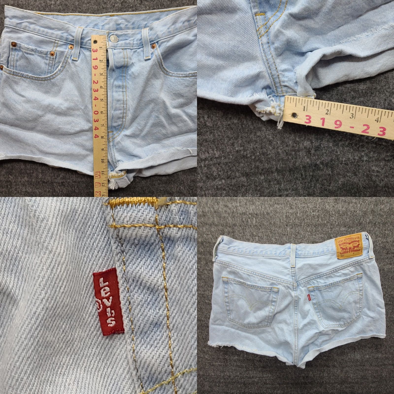 Levi's Levi's 501xx Mom Shorts Womens 32 Light Wash High Rise Button Fly Denim 100% Cotton Blue Vintage? No Size 24" / US 00 / IT 34 - 8 Thumbnail