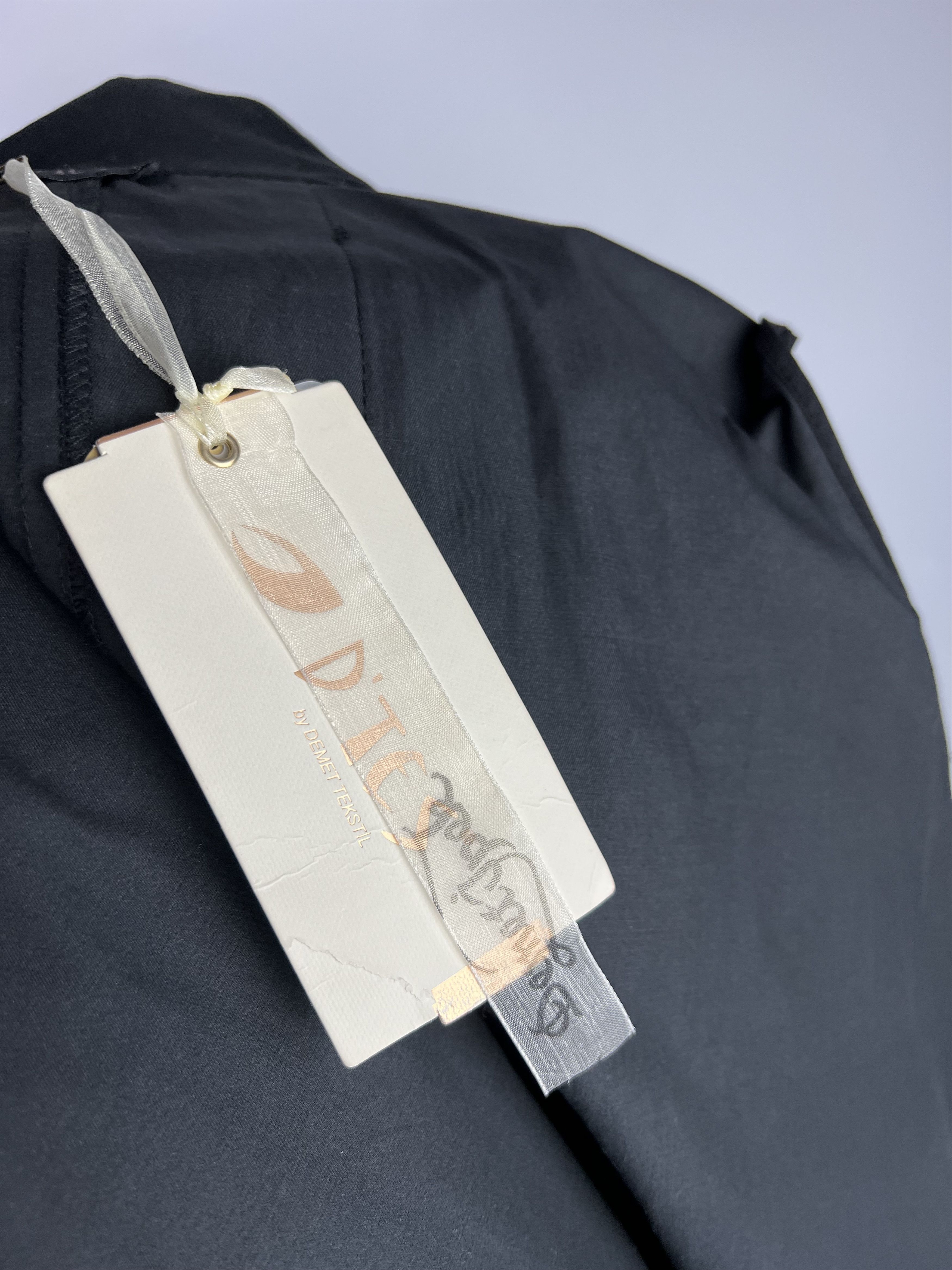 Designer D'Tes Black Cotton Coat Size 1 Size S / US 4 / IT 40 - 11 Thumbnail