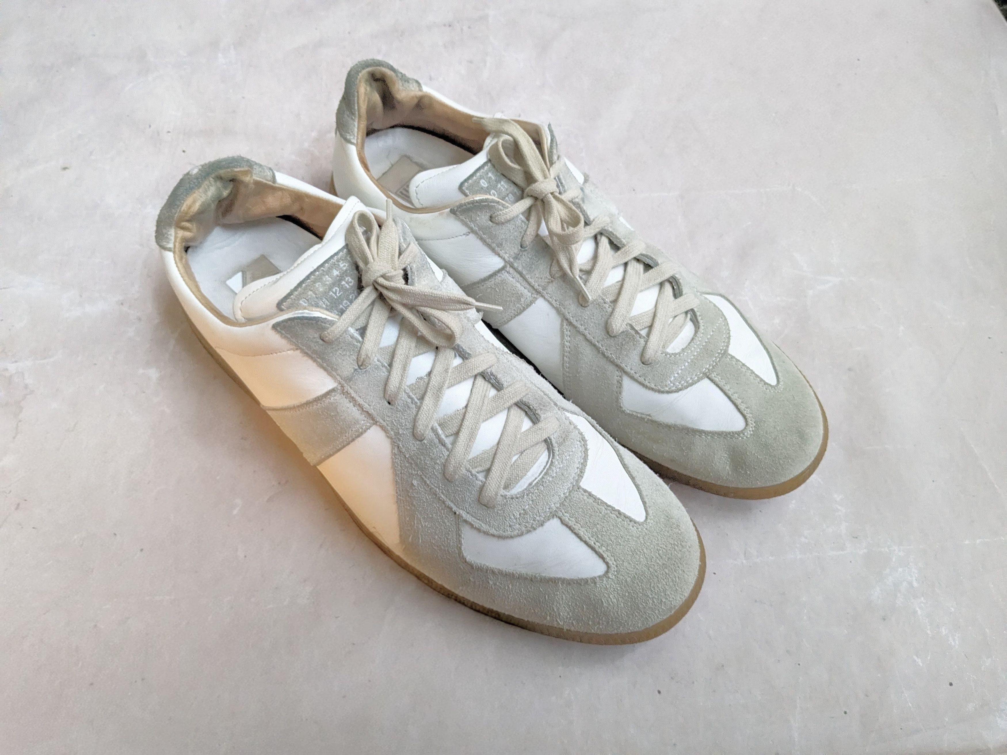 Maison Margiela Maison Margiela Replica GAT White Gray 13 46 Low Tops Size US 13 / EU 46 - 4 Thumbnail